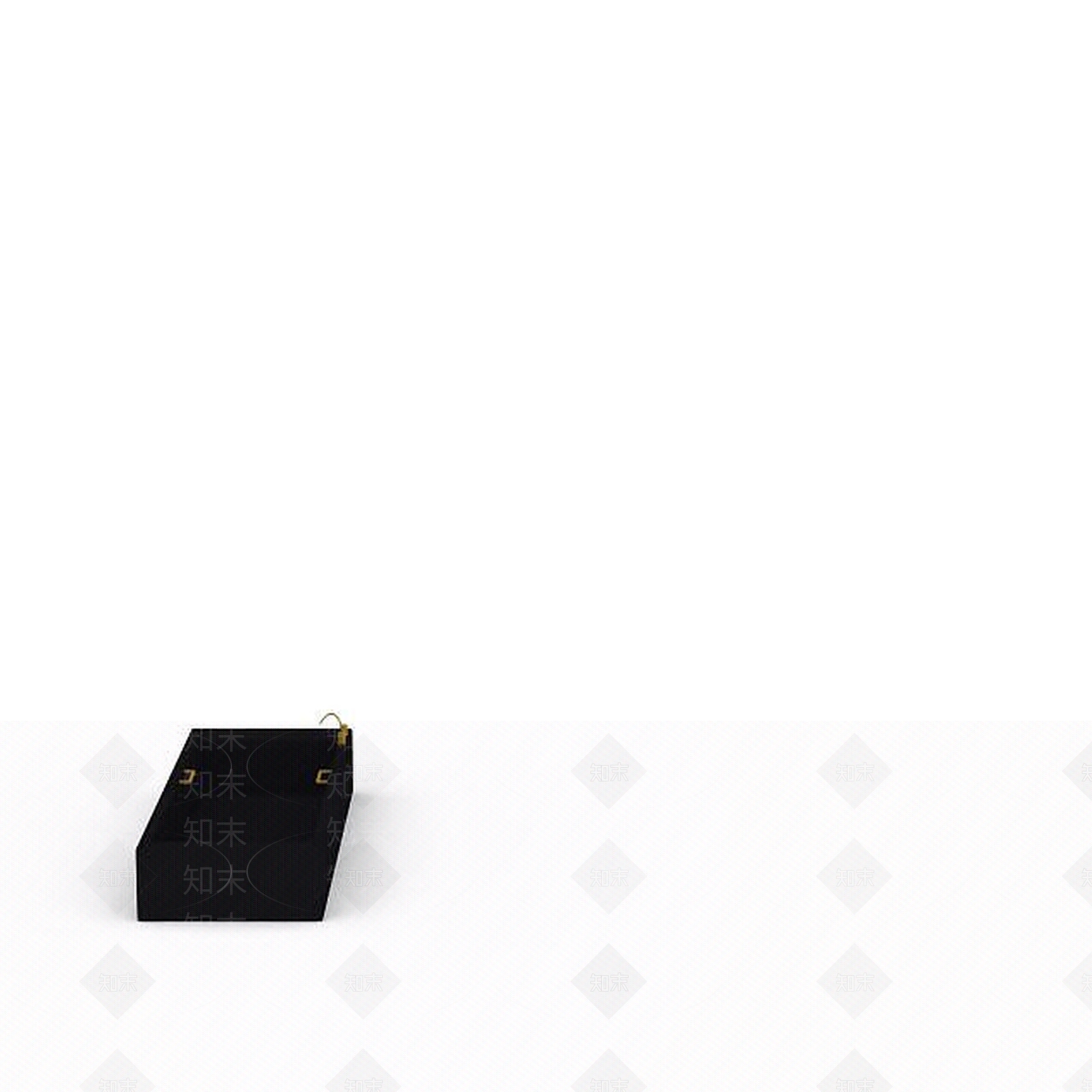 现代黑色方形浴缸3D模型下载【ID:1196024195】