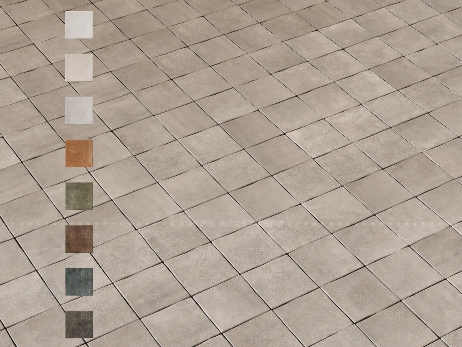 中古复古地砖3D模型下载【ID:1196026729】