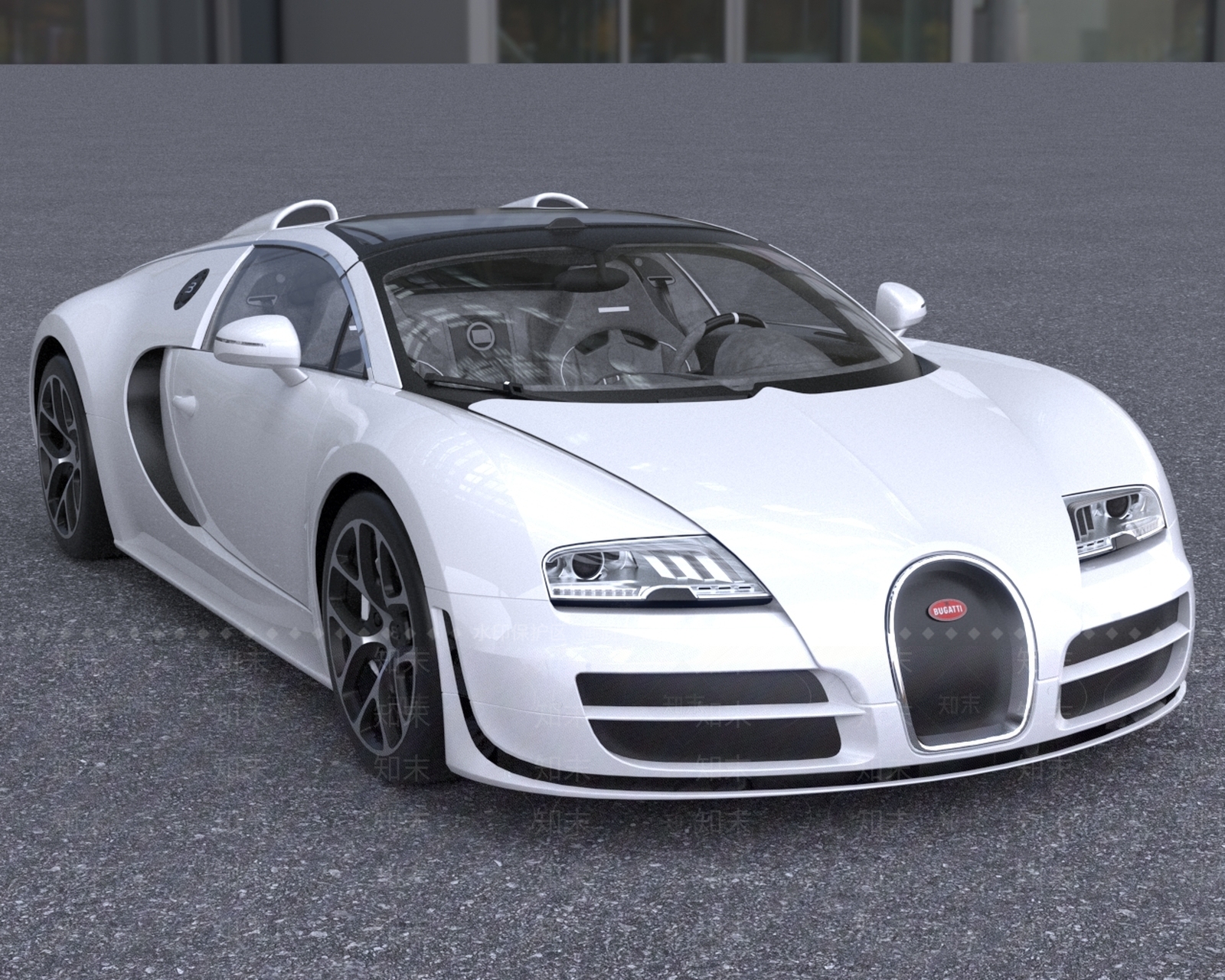 现代布加迪威龙超跑汽车3D模型下载【ID:1196027073】