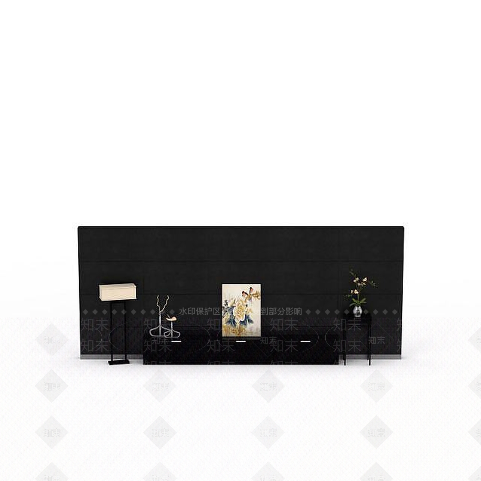 现代背景墙3D模型下载【ID:1196028154】