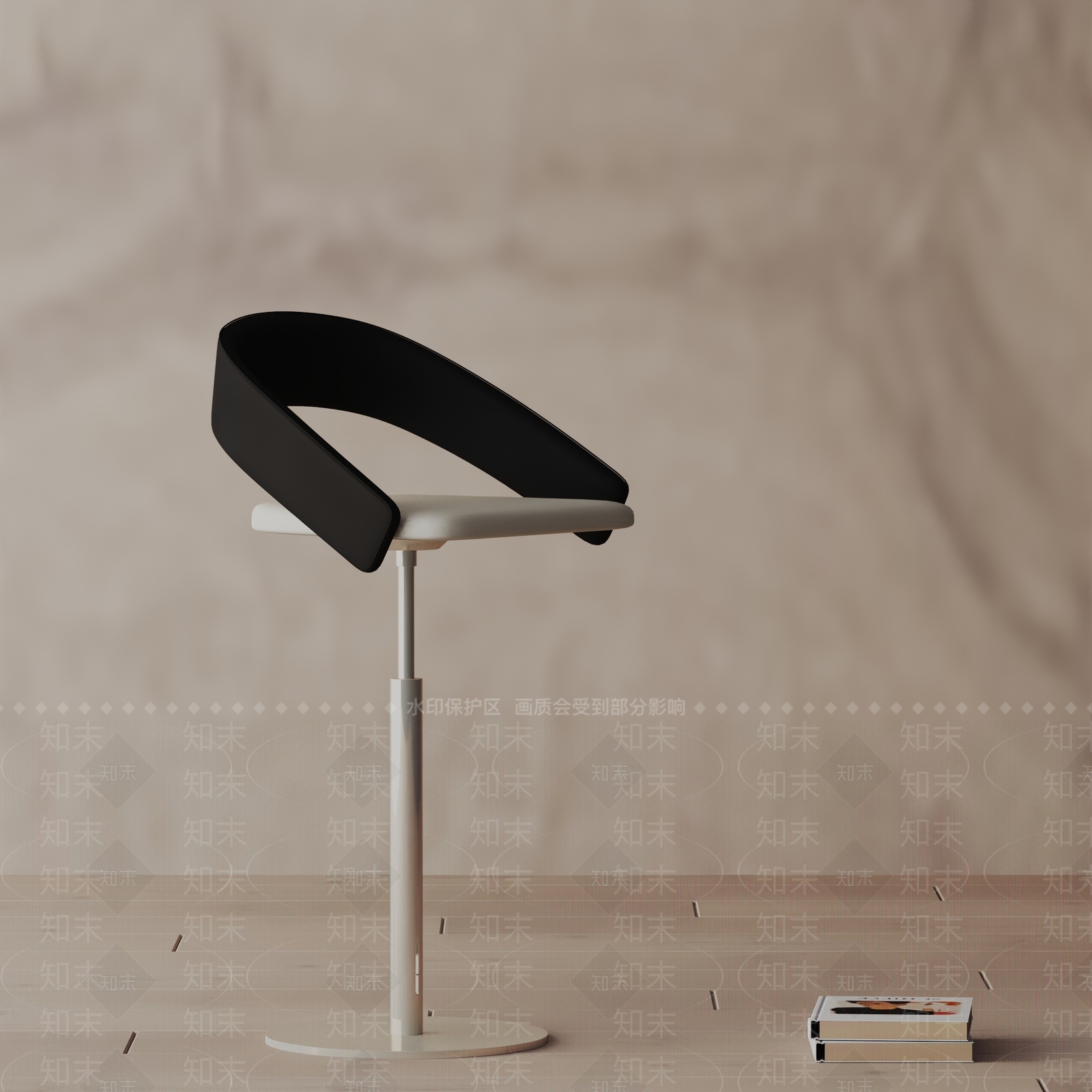 现代吧椅3D模型下载【ID:1196028482】