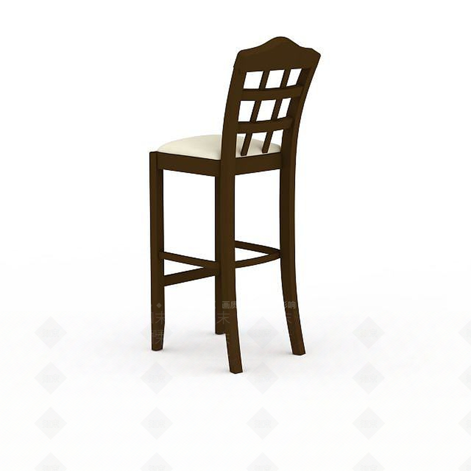 现代木质椅子3D模型下载【ID:1196028470】