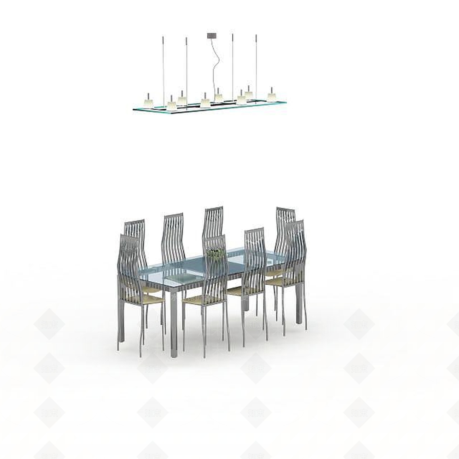 现代厨房餐椅3D模型下载【ID:1196029011】