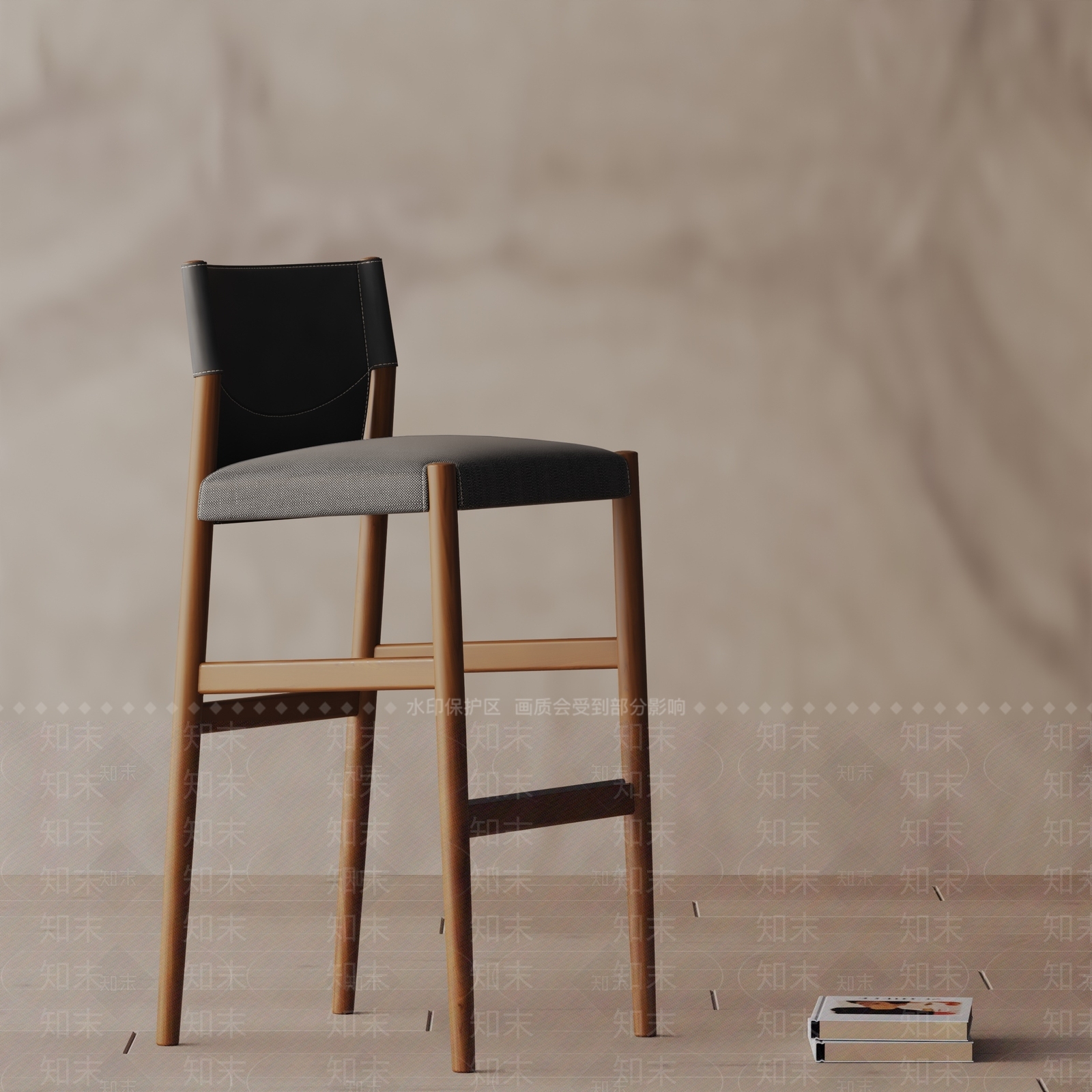 现代吧椅3D模型下载【ID:1196030526】