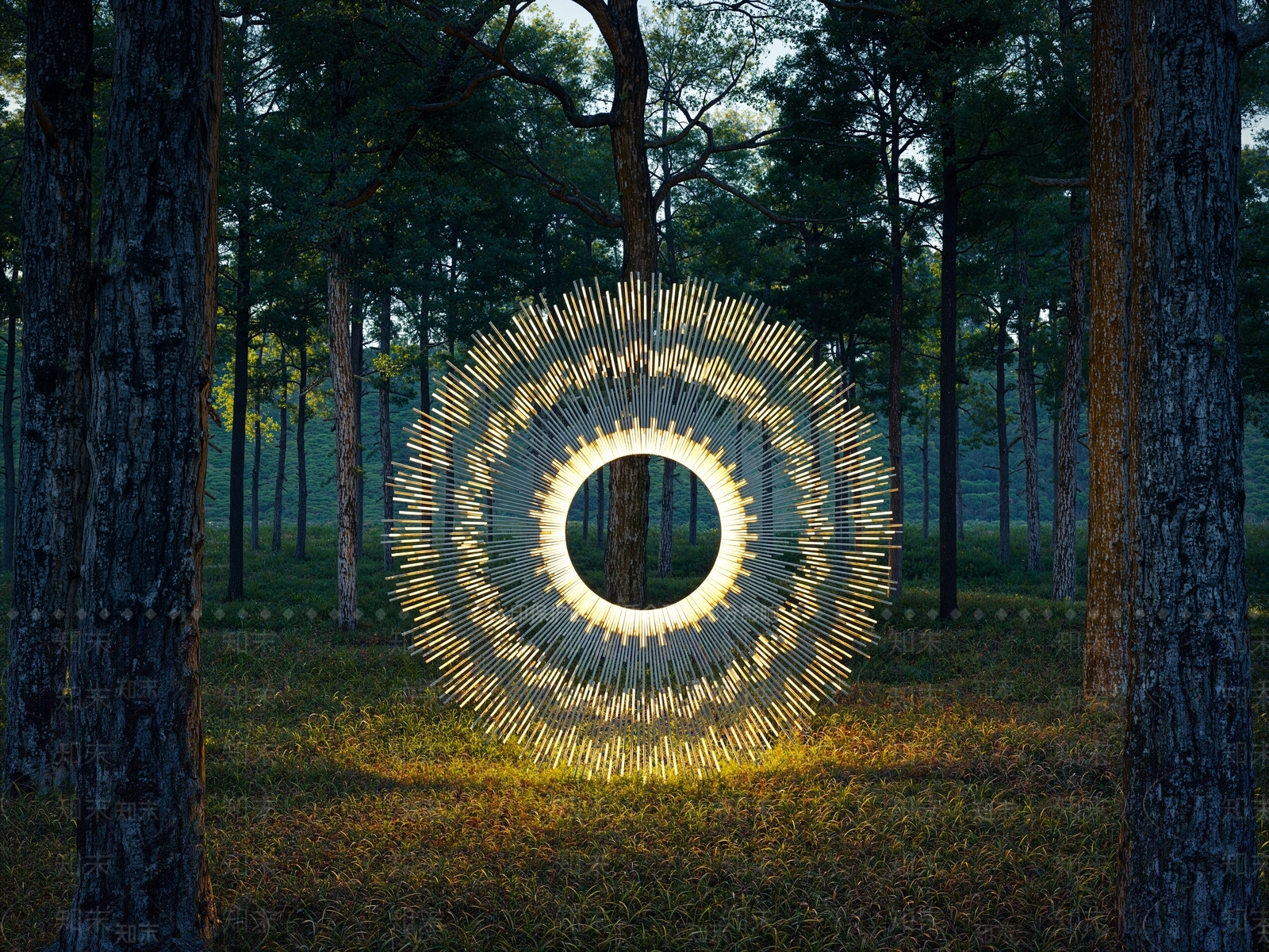 现代雕塑小品SU模型下载【ID:1196031992】