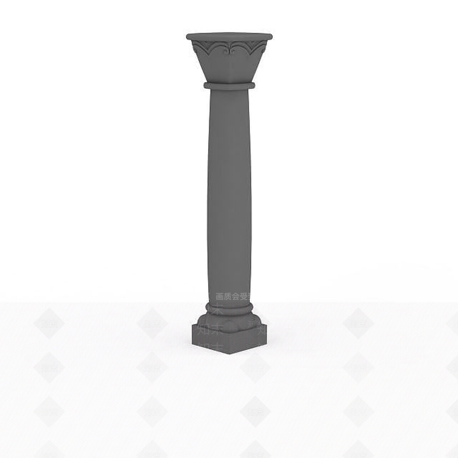 欧式古典欧式柱子构件3D模型下载【ID:1196031657】