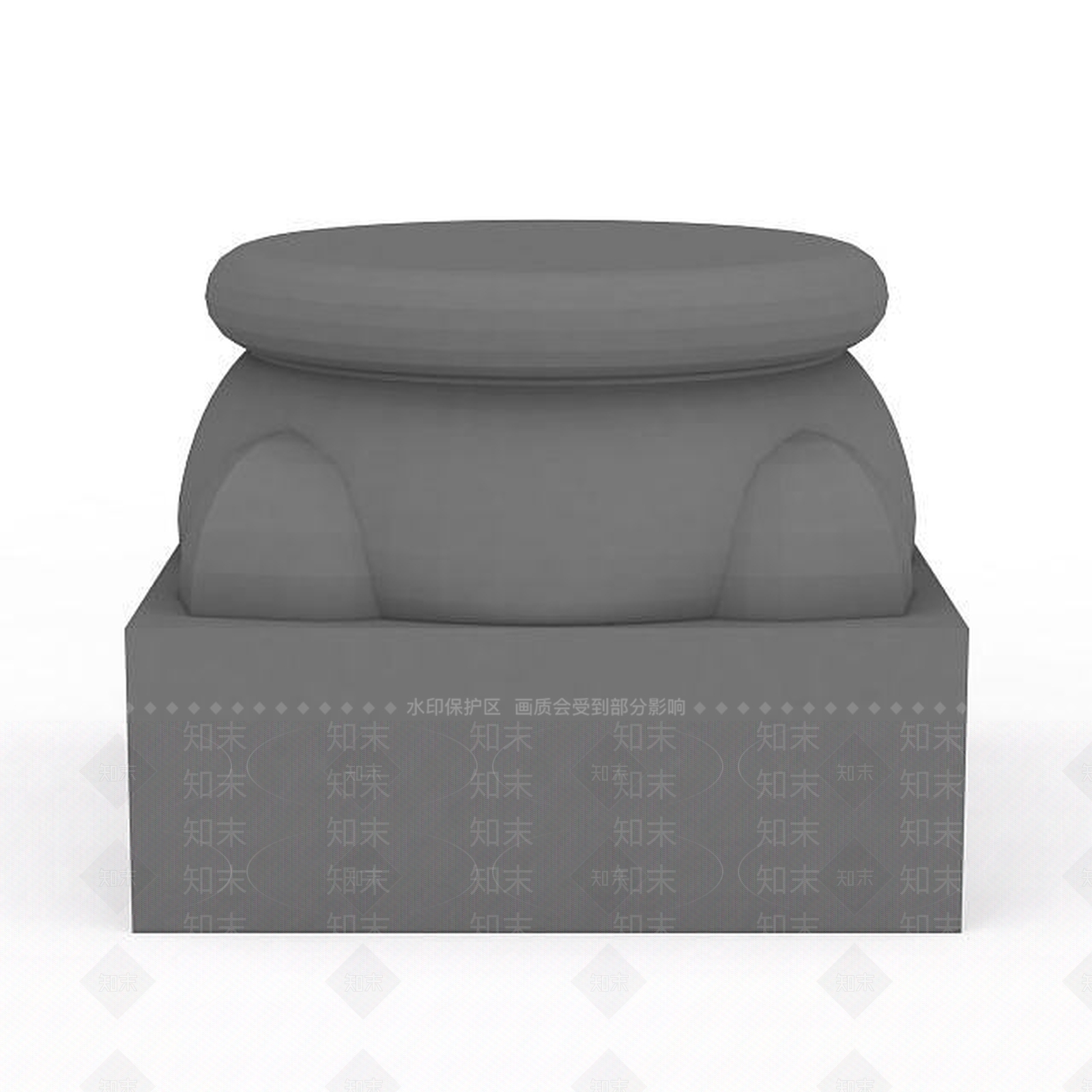 现代柱子构件3D模型下载【ID:1196031814】