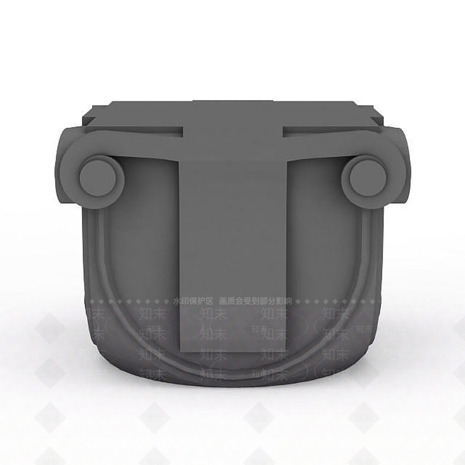 现代四角建筑构件3D模型下载【ID:1196032192】