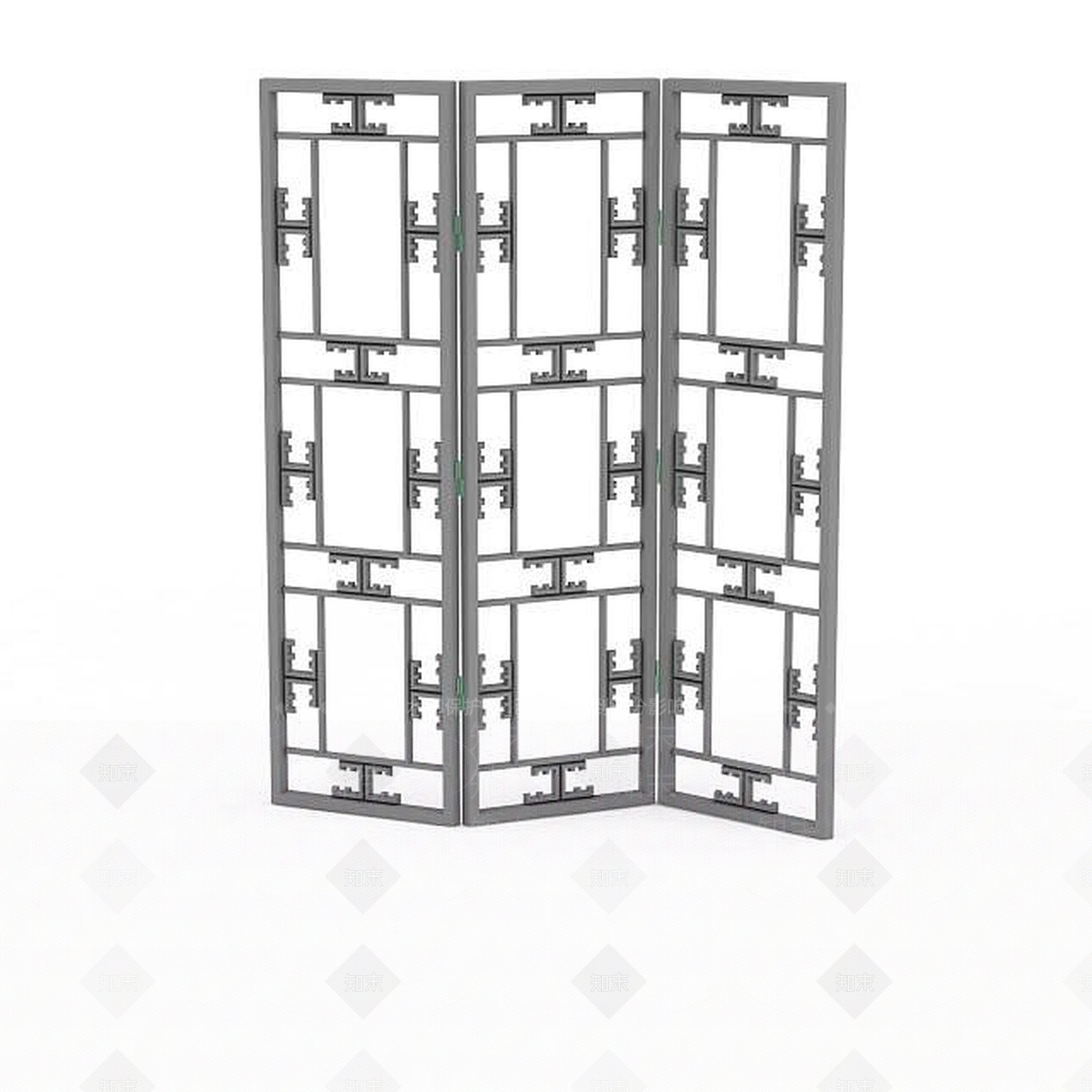 现代移动式屏风3D模型下载【ID:1196033423】