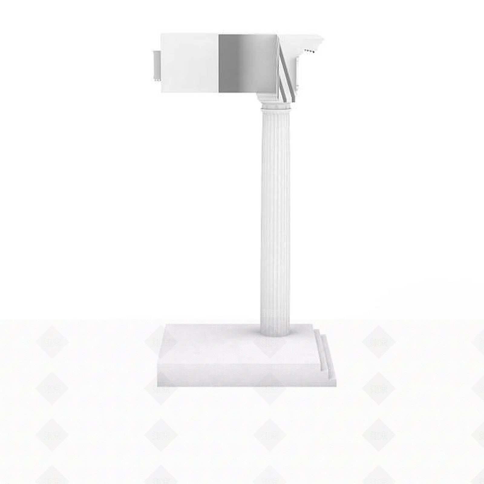 欧式古典欧式柱子构件3D模型下载【ID:1196034557】