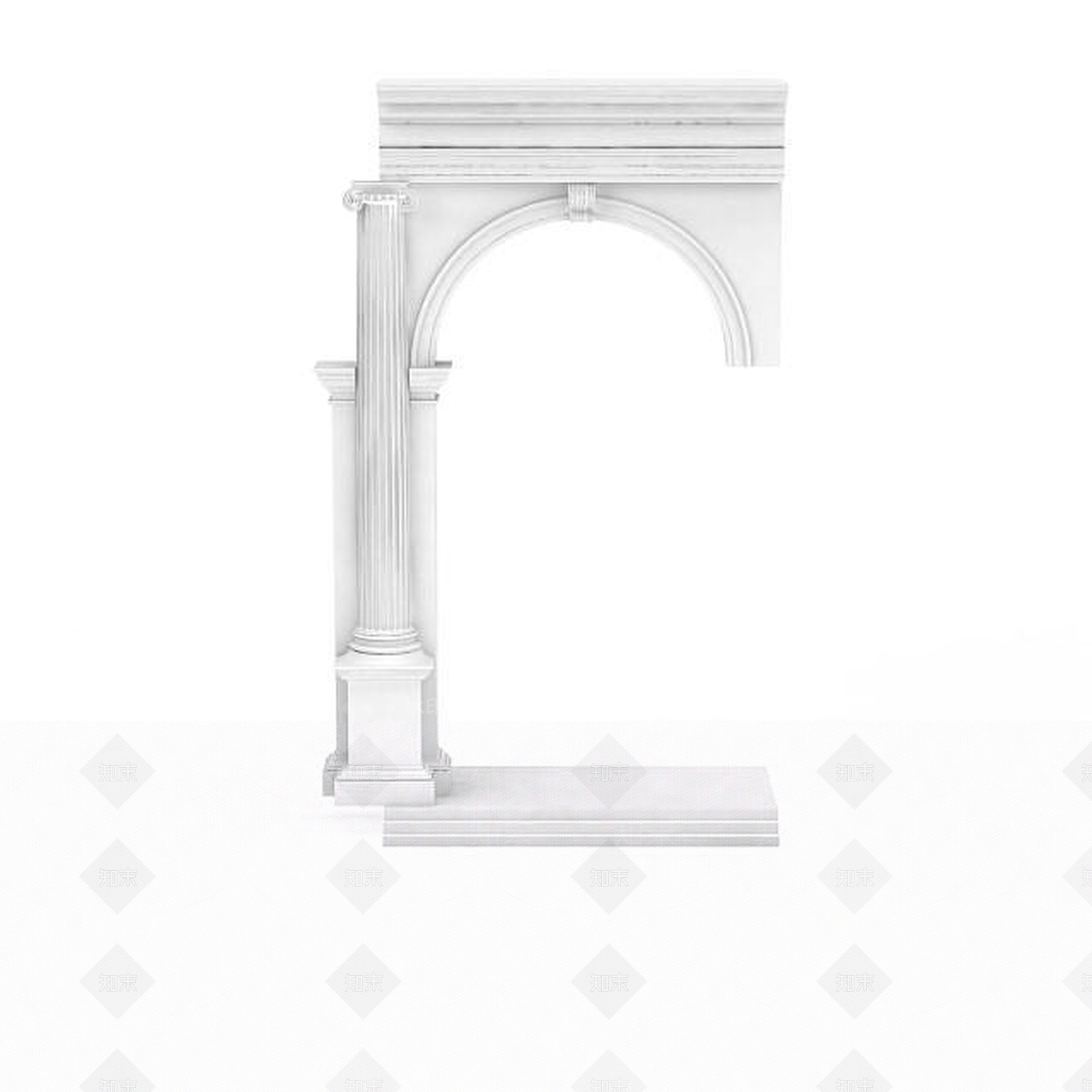 现代建筑门构件3D模型下载【ID:1196035231】