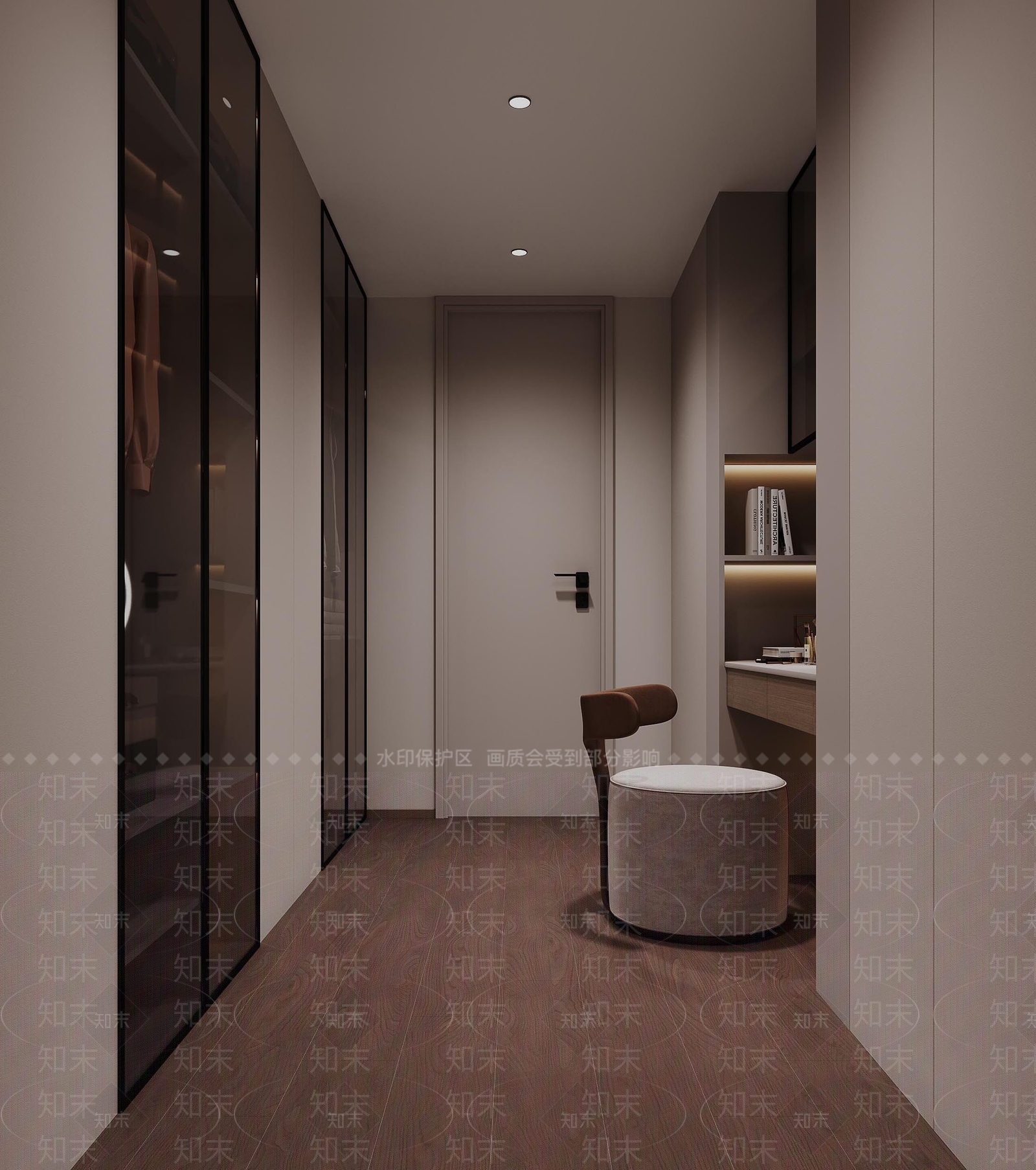 现代意式书房3D模型下载【ID:1196035686】