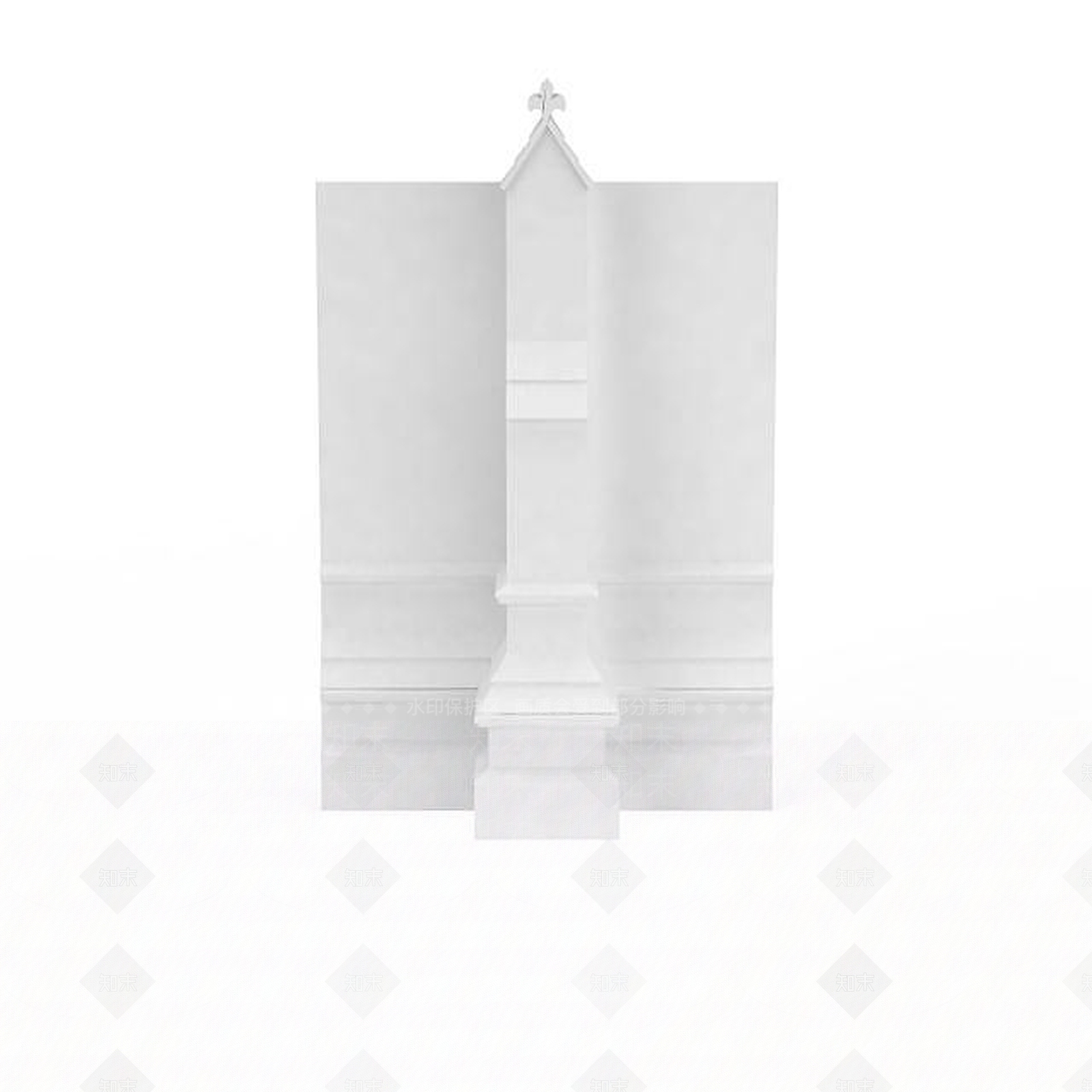 现代建筑构件3D模型下载【ID:1196035797】