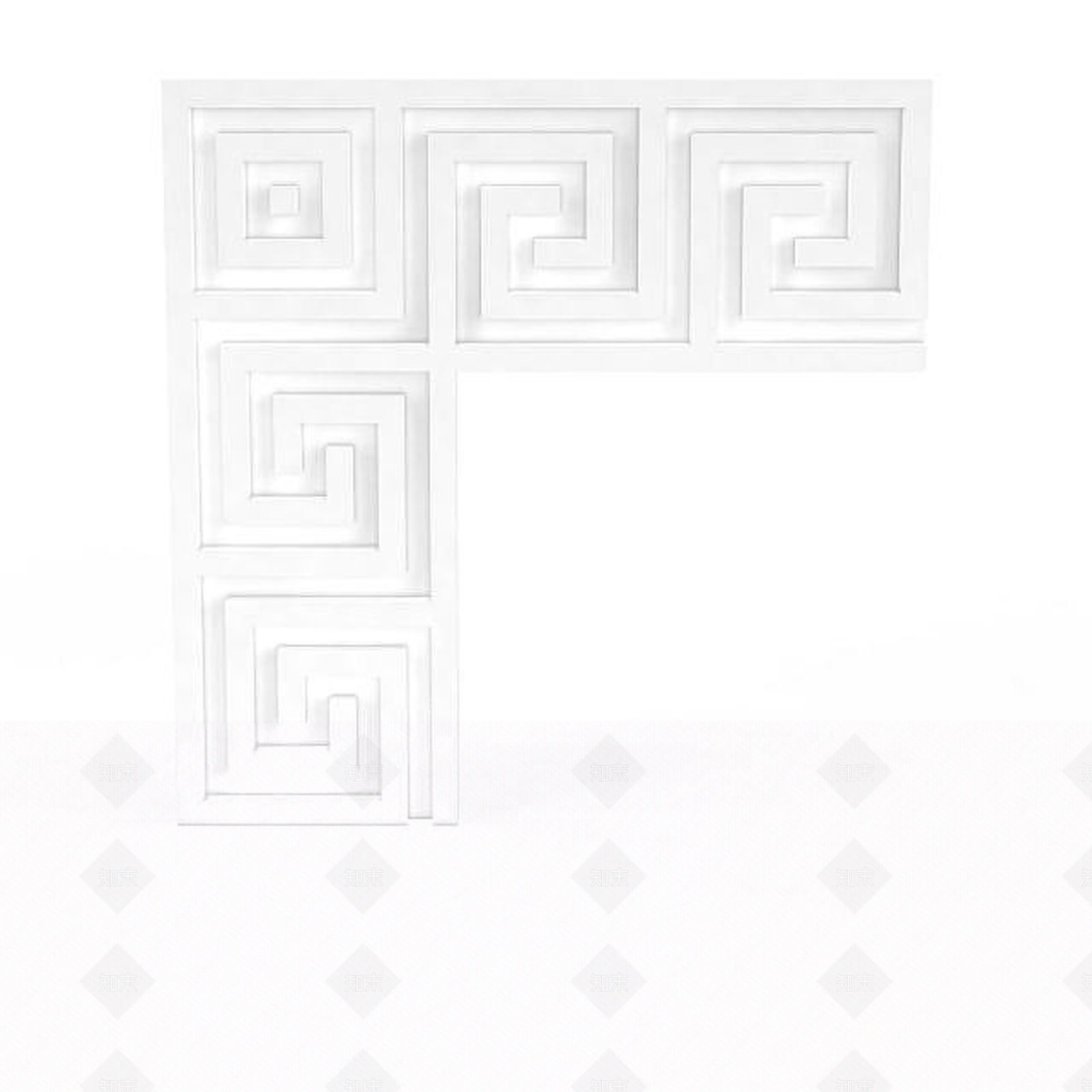 现代墙体构件3D模型下载【ID:1196036405】