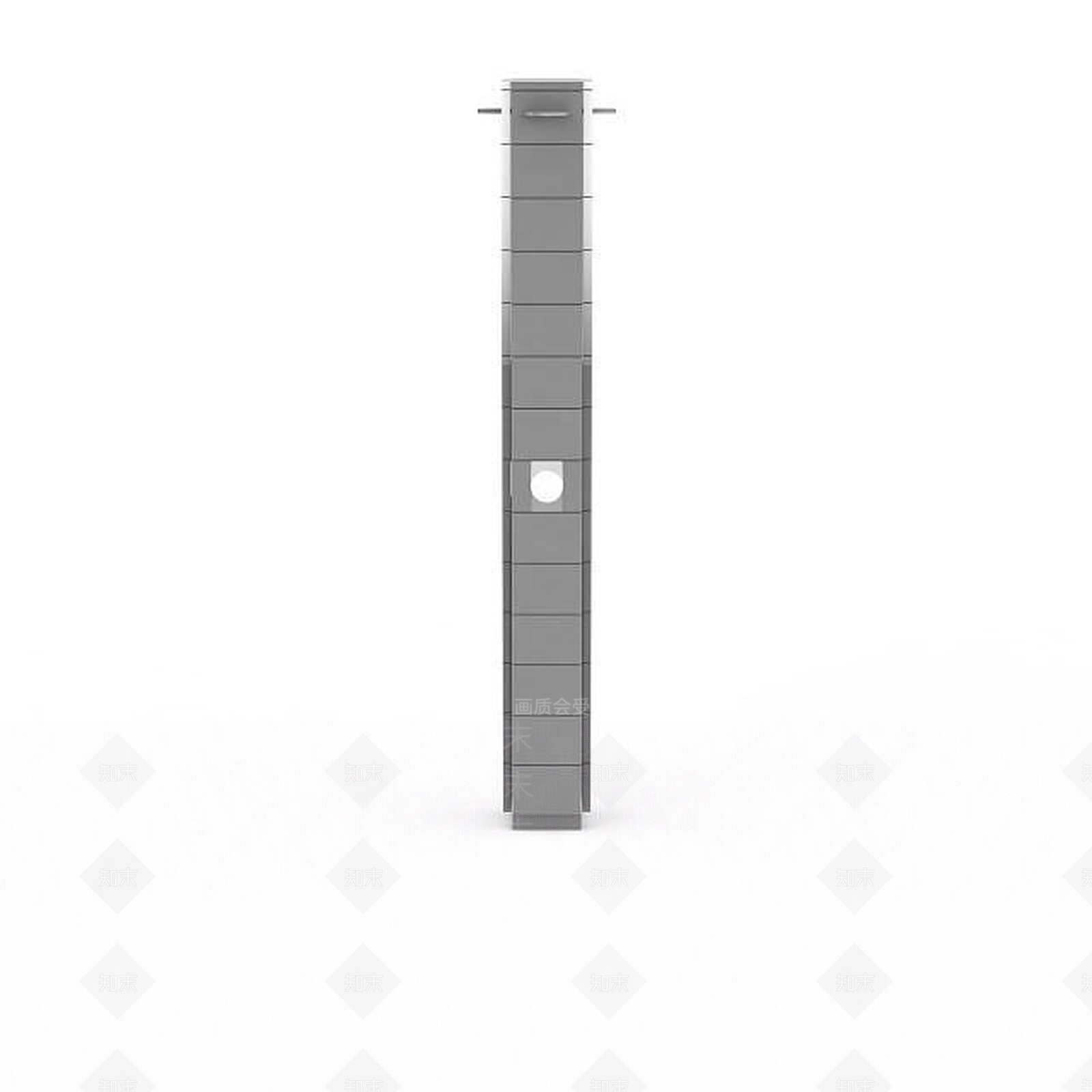 现代个性方形柱子3D模型下载【ID:1196039267】