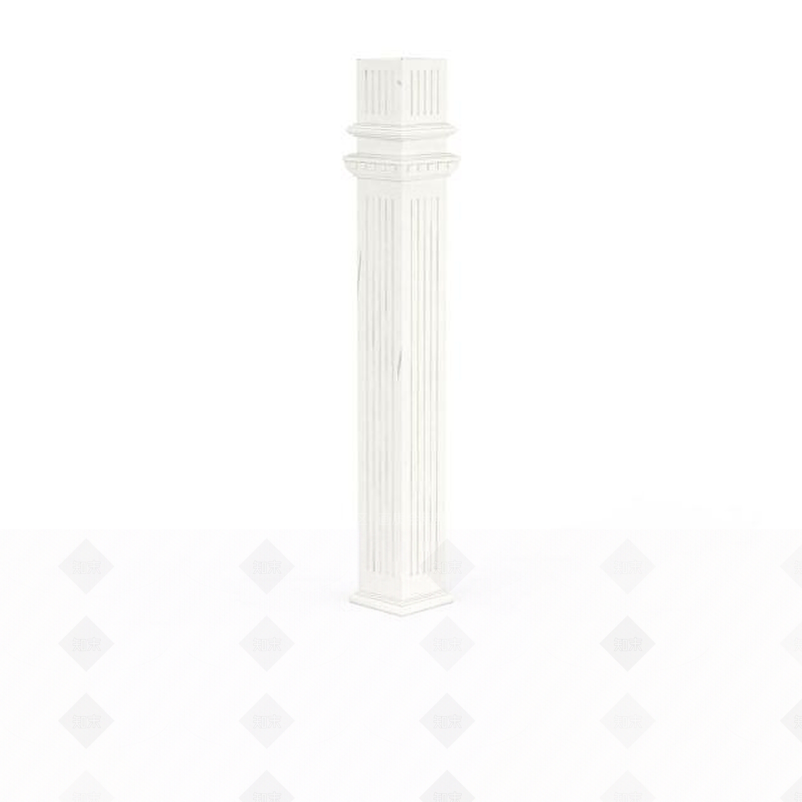 现代竖纹欧式柱子3D模型下载【ID:1196039588】