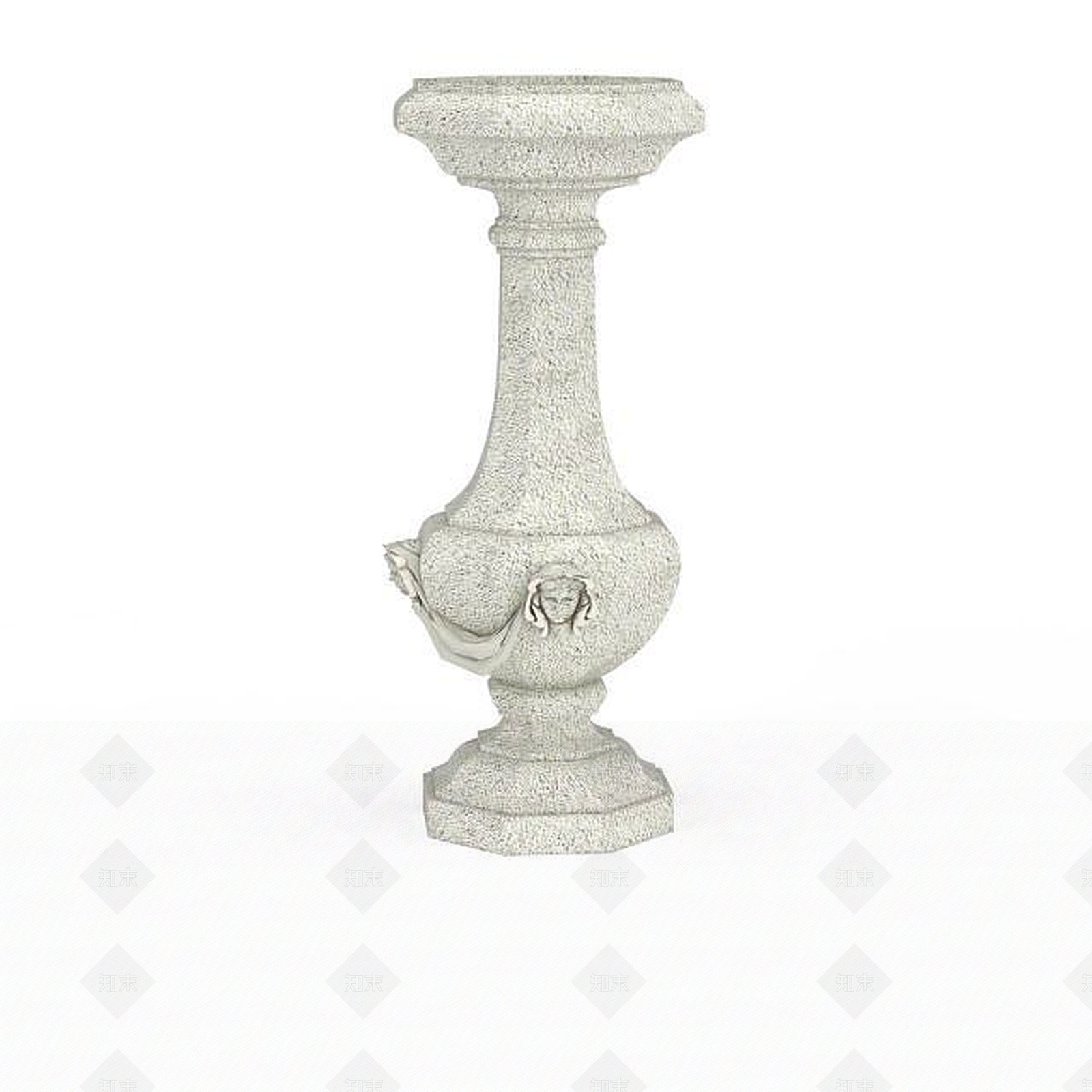 欧式古典欧式喷泉柱子3D模型下载【ID:1196039833】