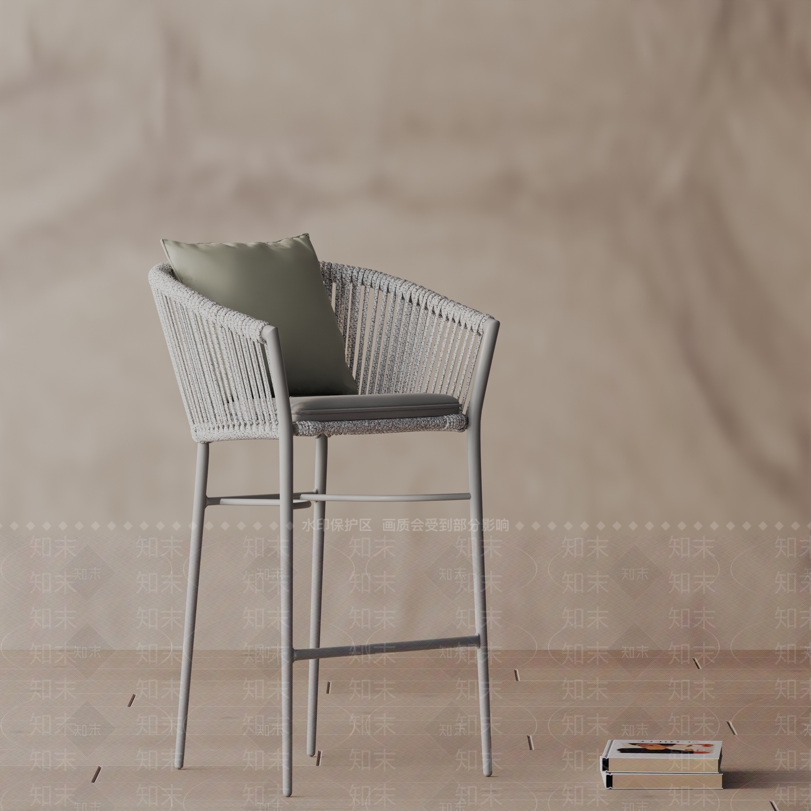 现代吧椅3D模型下载【ID:1196041329】