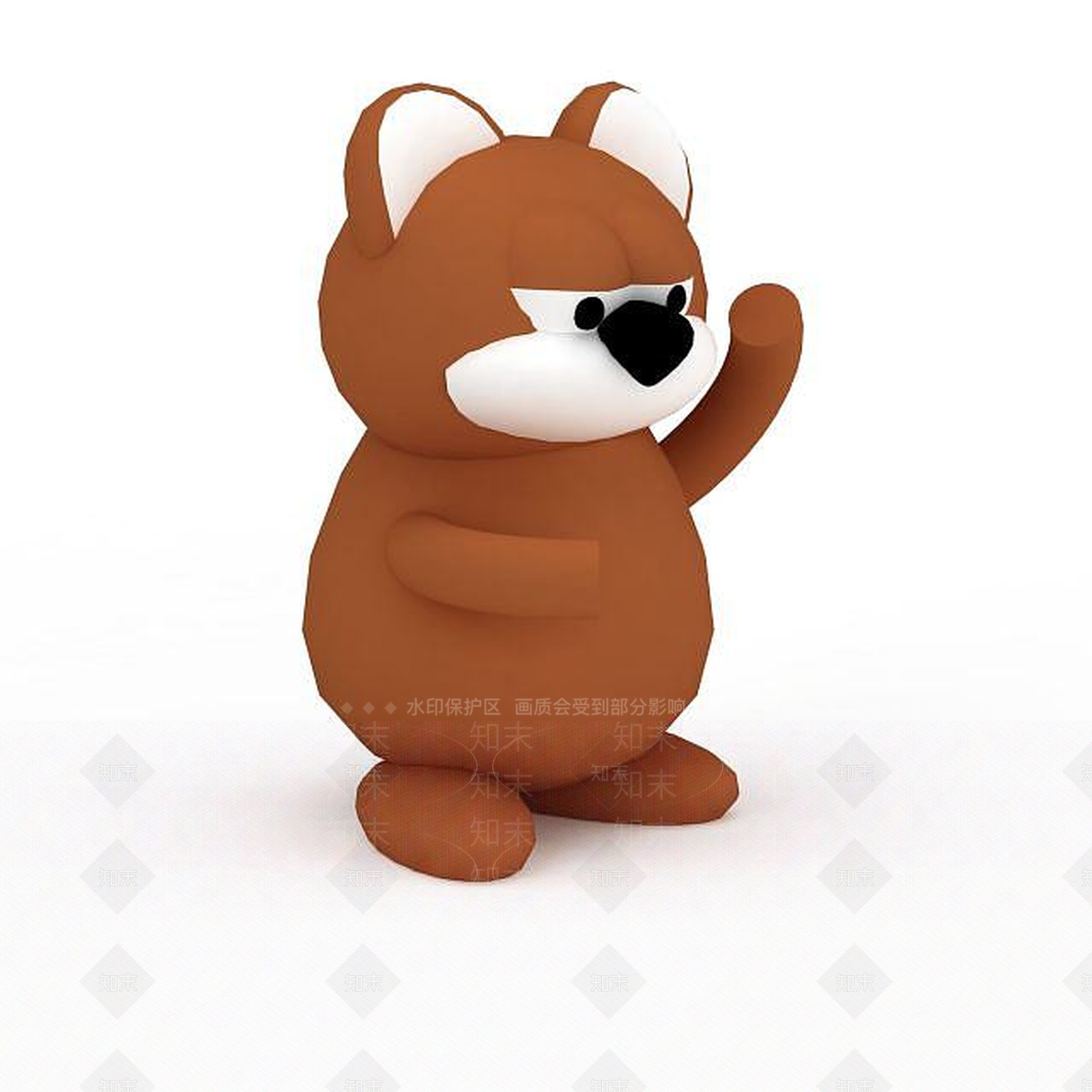 现代泰迪熊3D模型下载【ID:1196041819】