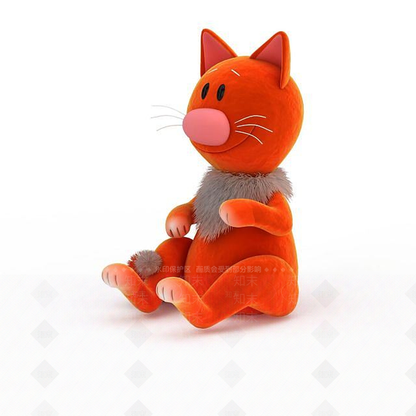 现代卡通猫玩具3D模型下载【ID:1196042075】