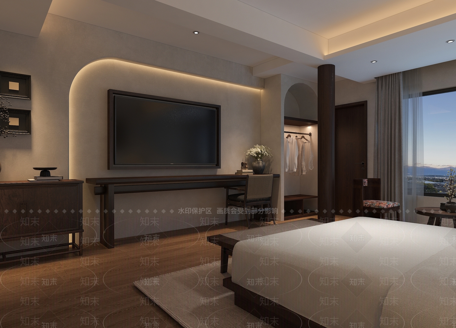 现代民宿3D模型下载【ID:1196043877】