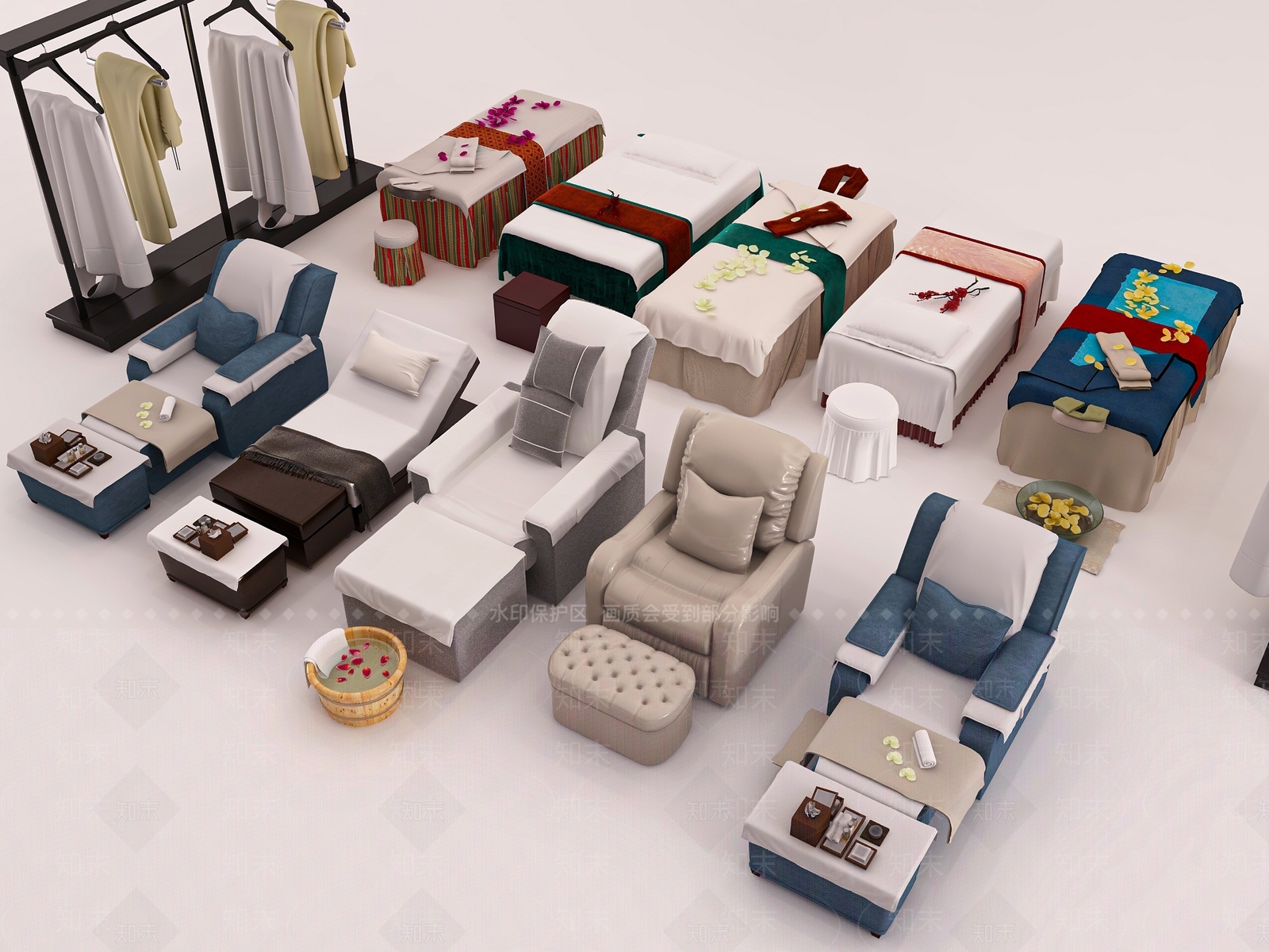 现代按摩椅3D模型下载【ID:1196043416】