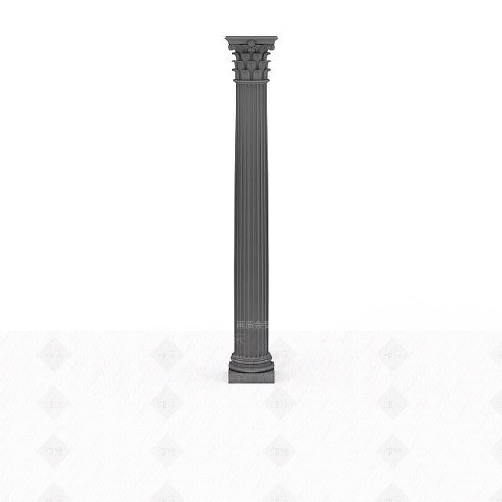 现代罗马柱构件3D模型下载【ID:1196046349】