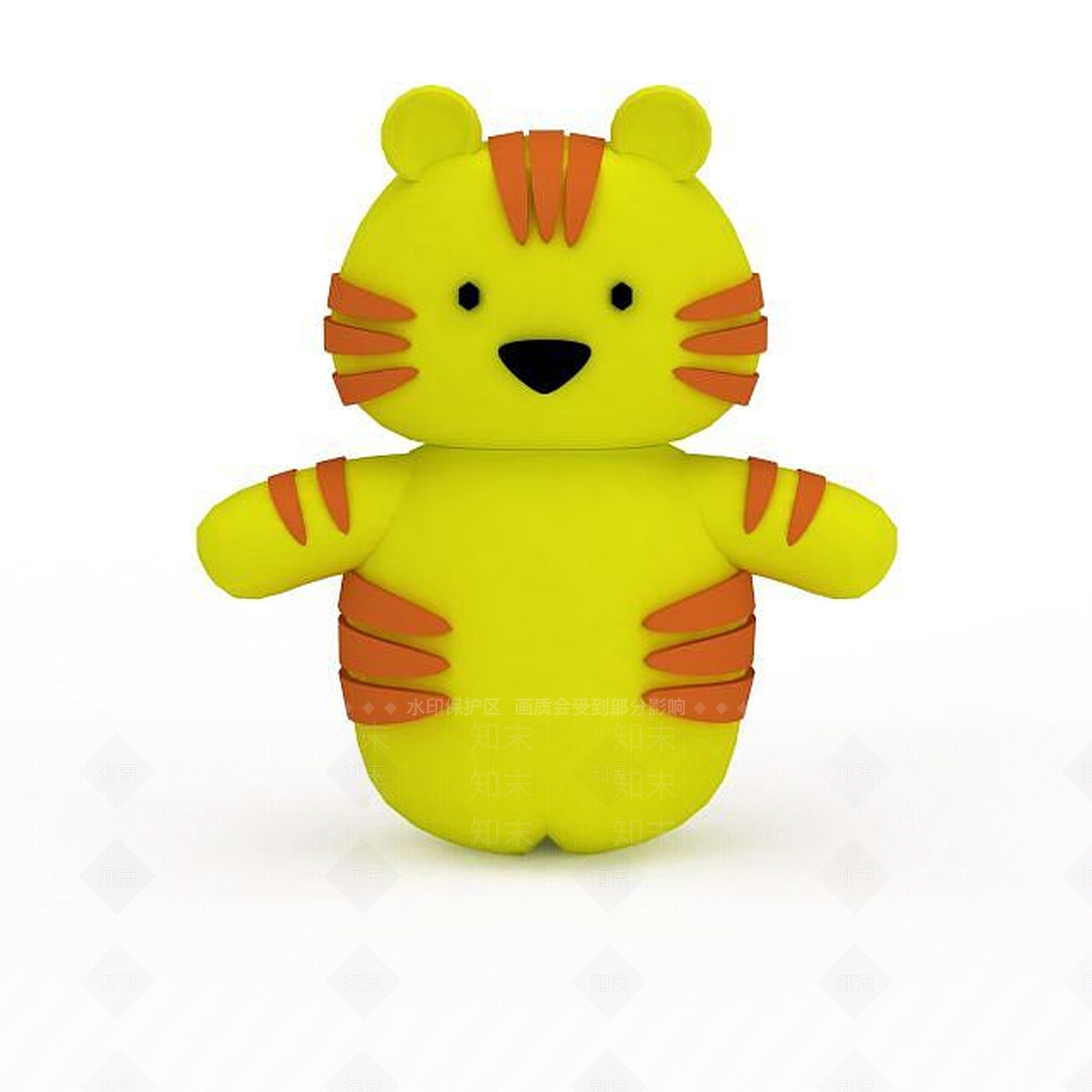 现代玩具老虎3D模型下载【ID:1196048941】