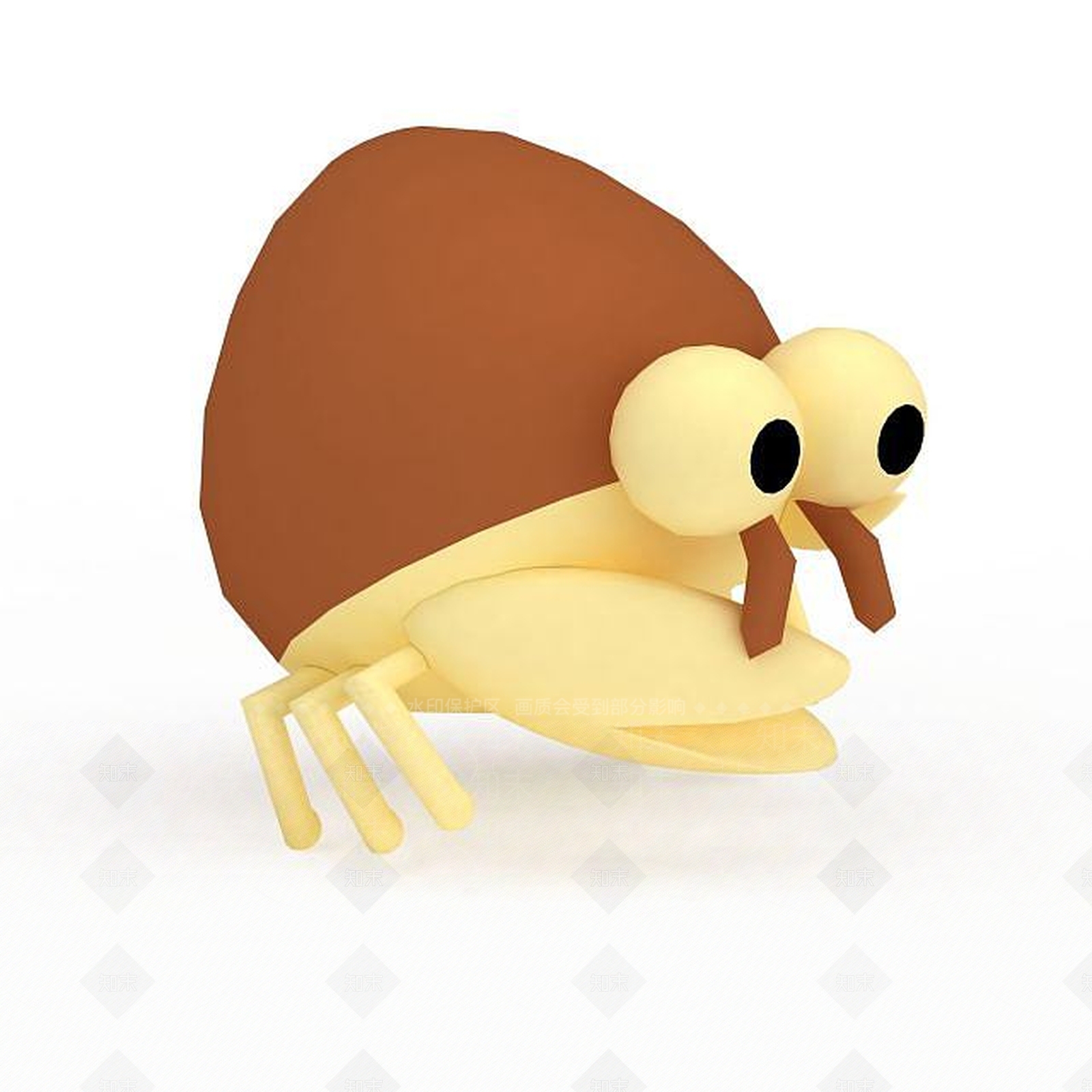 现代螃蟹玩具3D模型下载【ID:1196048997】