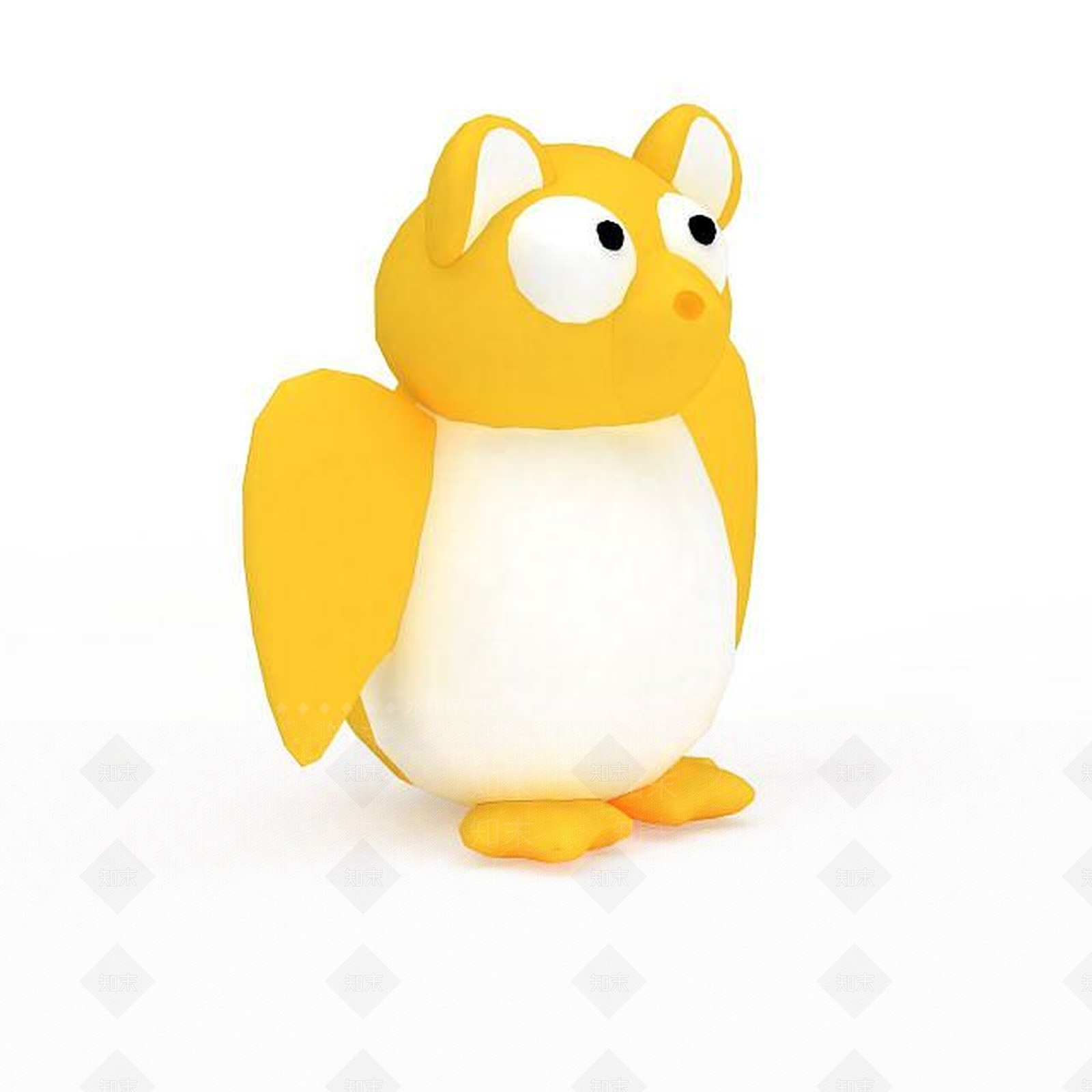 现代玩具猫头鹰3D模型下载【ID:1196049360】