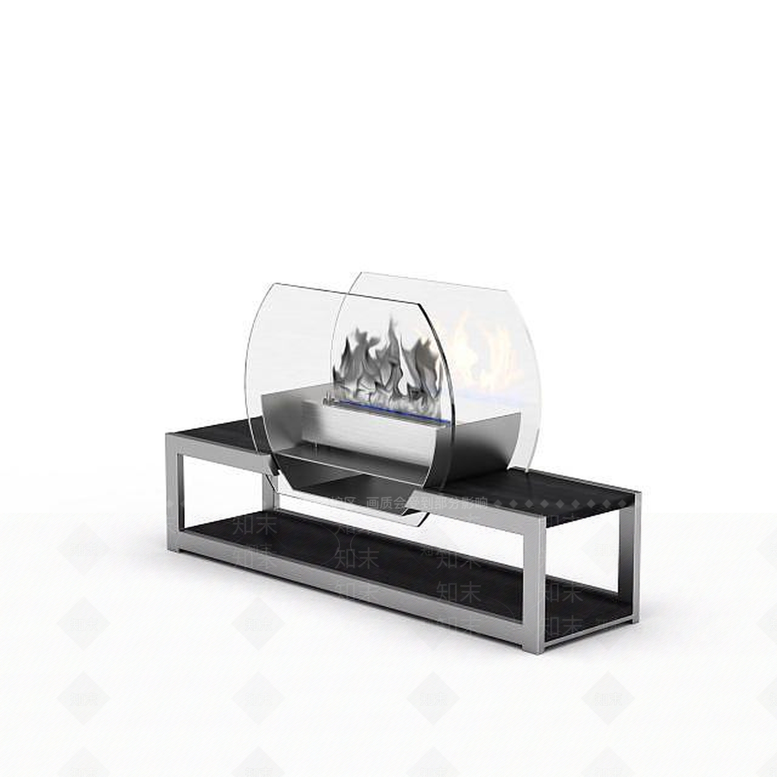 现代简约真火壁炉3D模型下载【ID:1196051202】