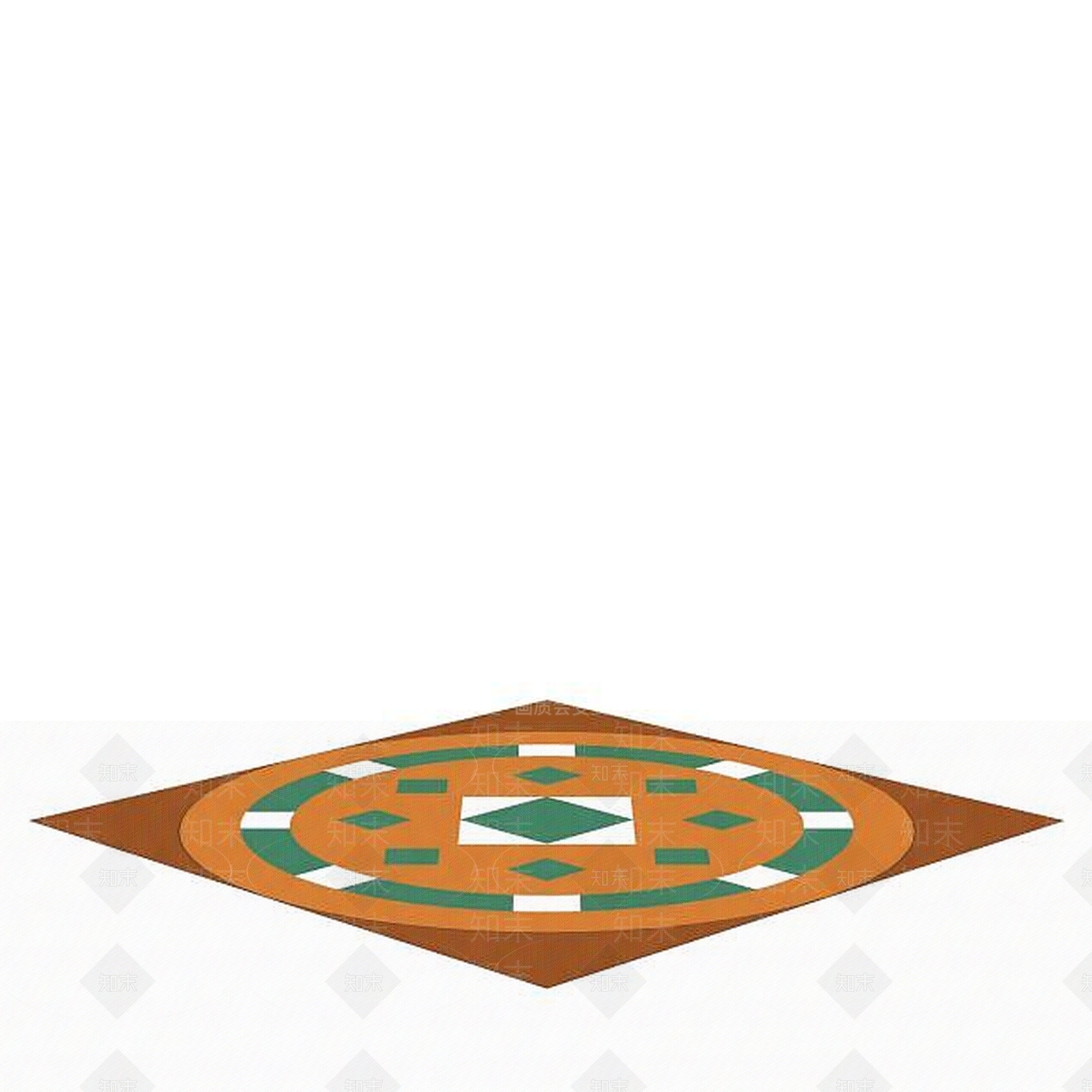 现代方形花纹地砖3D模型下载【ID:1196052694】