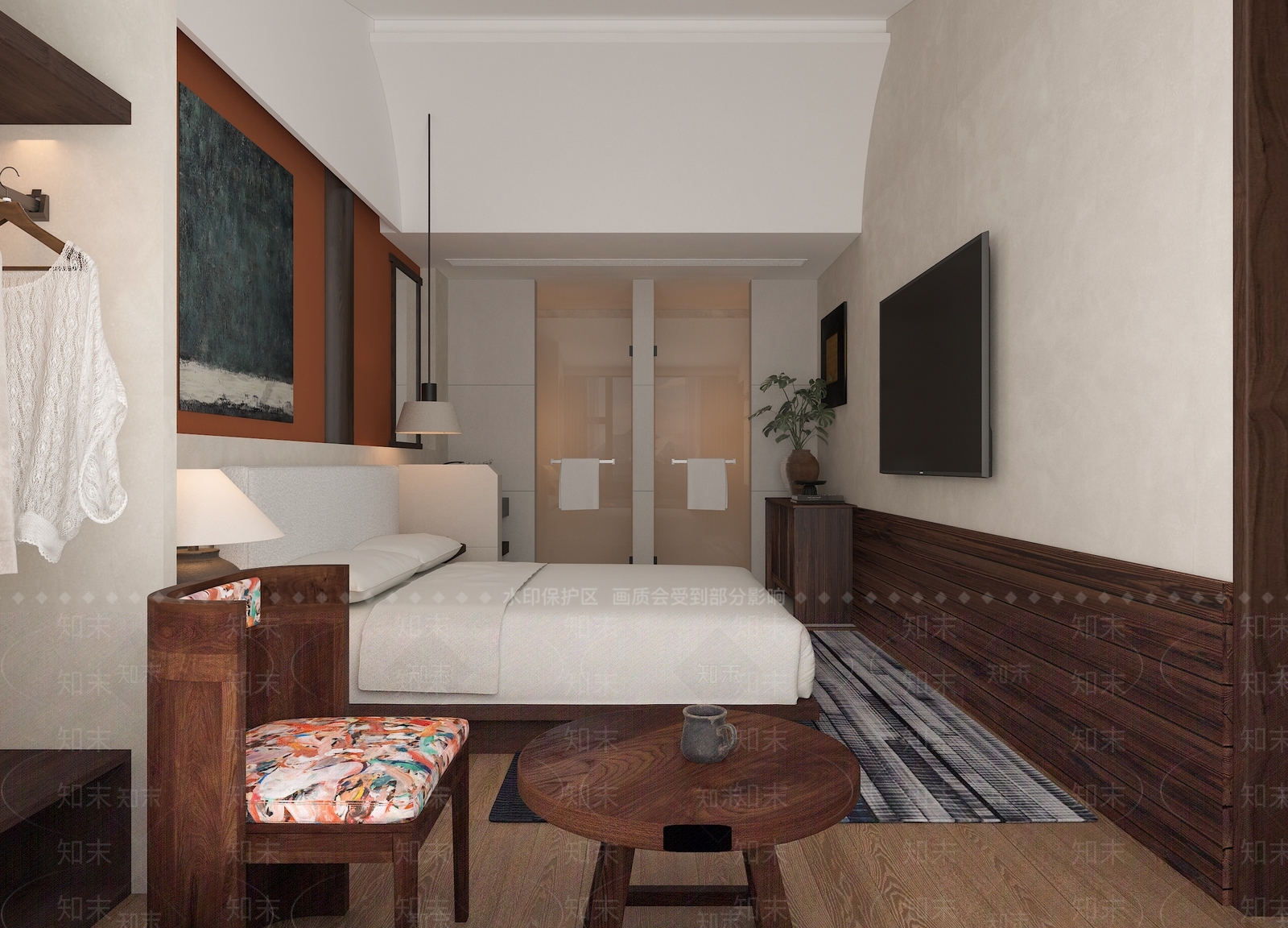 现代民宿3D模型下载【ID:1196054394】
