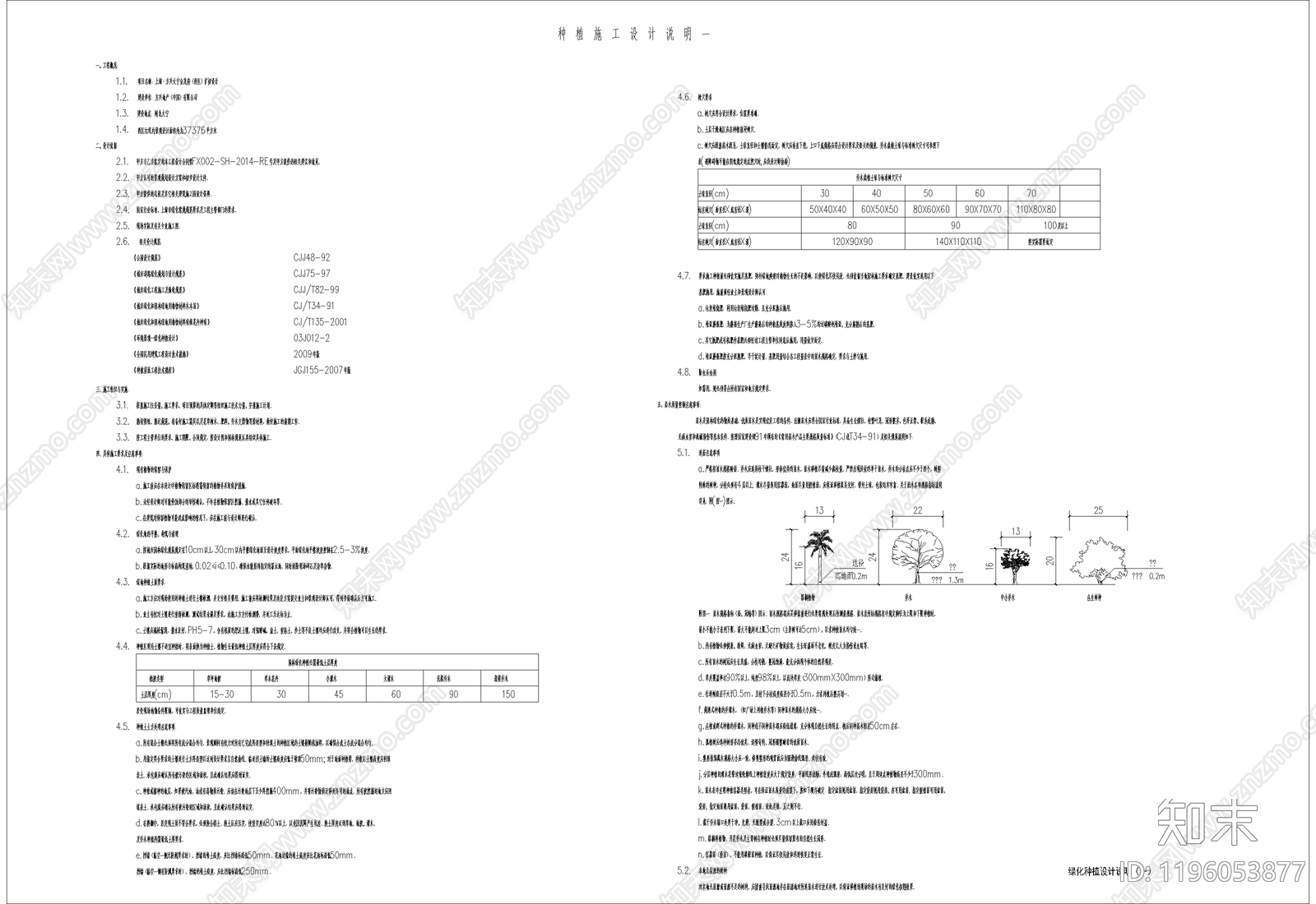 现代设计说明cad施工图下载【ID:1196053877】