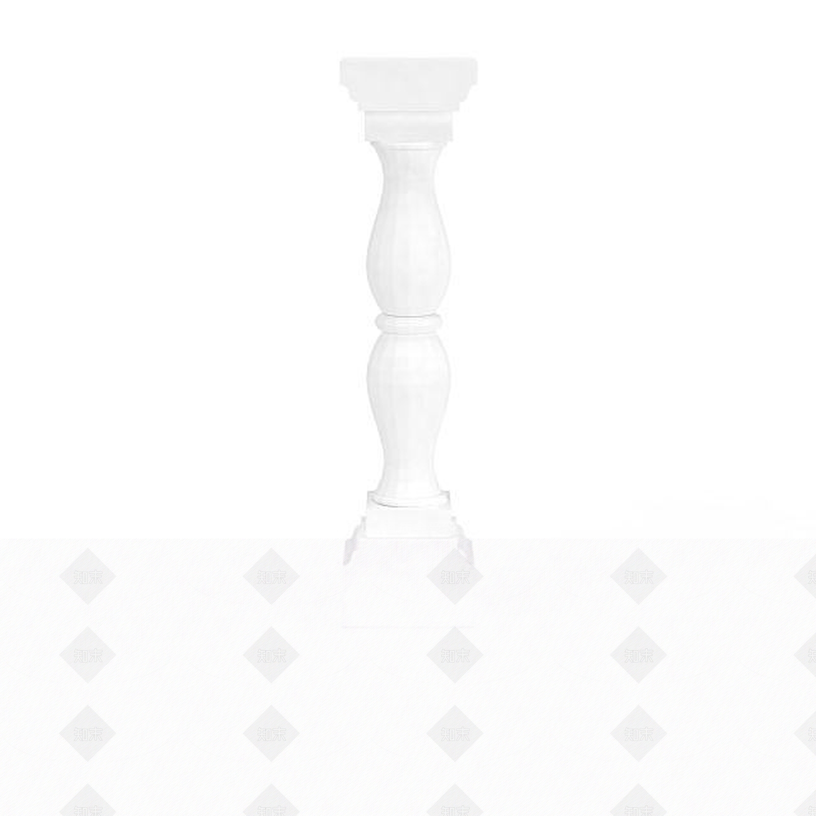 欧式古典欧式楼梯白色柱子3D模型下载【ID:1196054212】