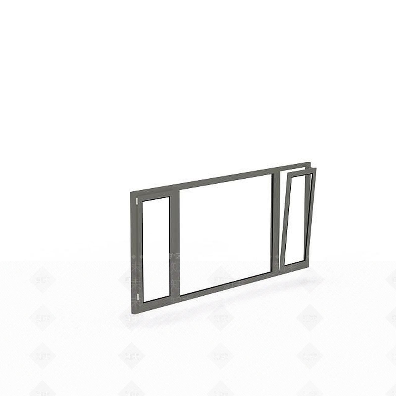 现代阳台窗户3D模型下载【ID:1196054622】