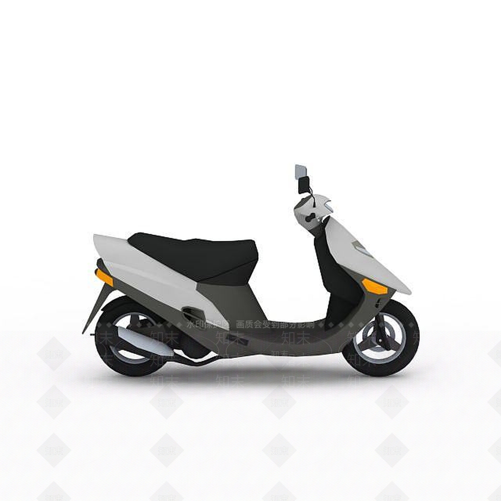 现代电动摩托车3D模型下载【ID:1196056060】