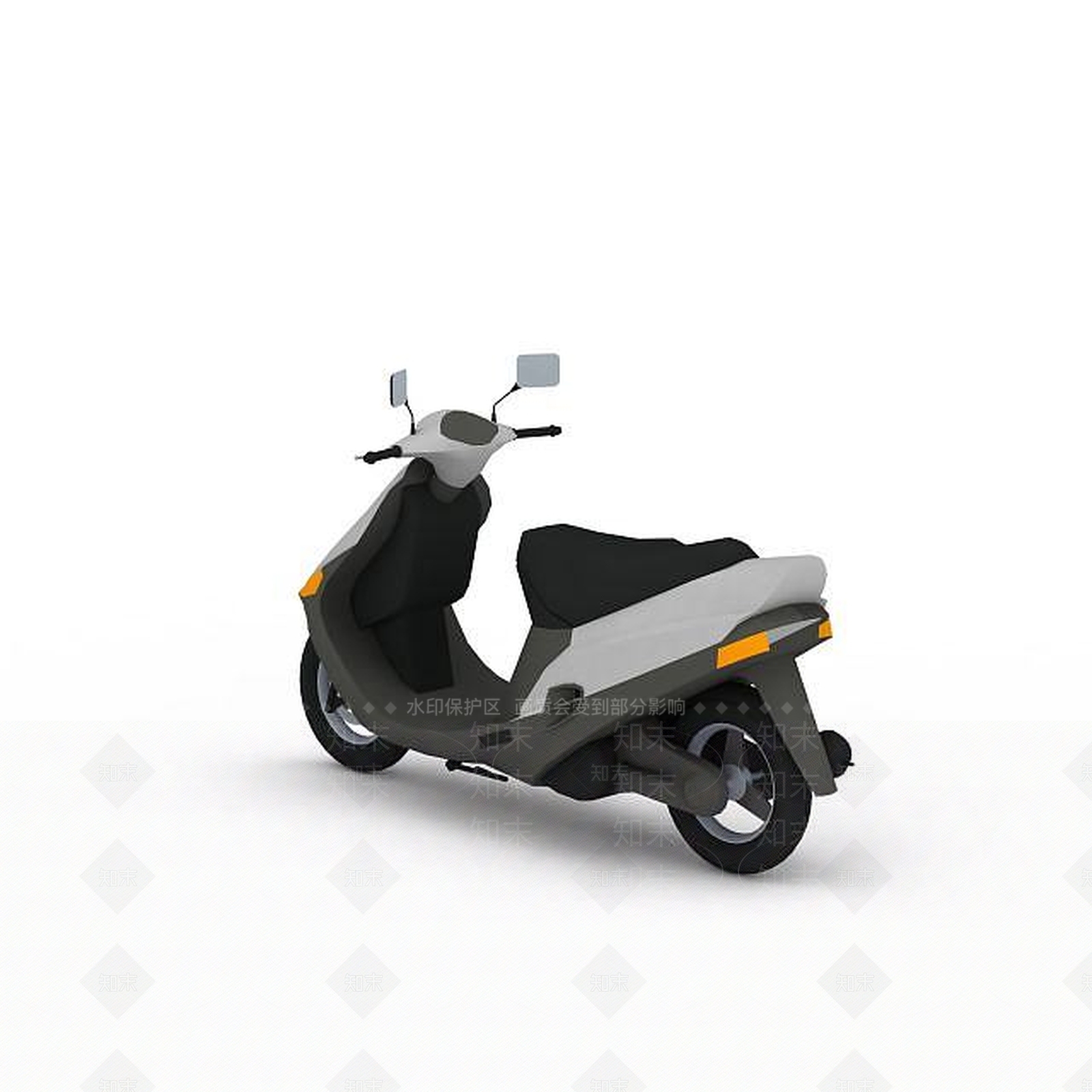 现代电动摩托车3D模型下载【ID:1196056060】