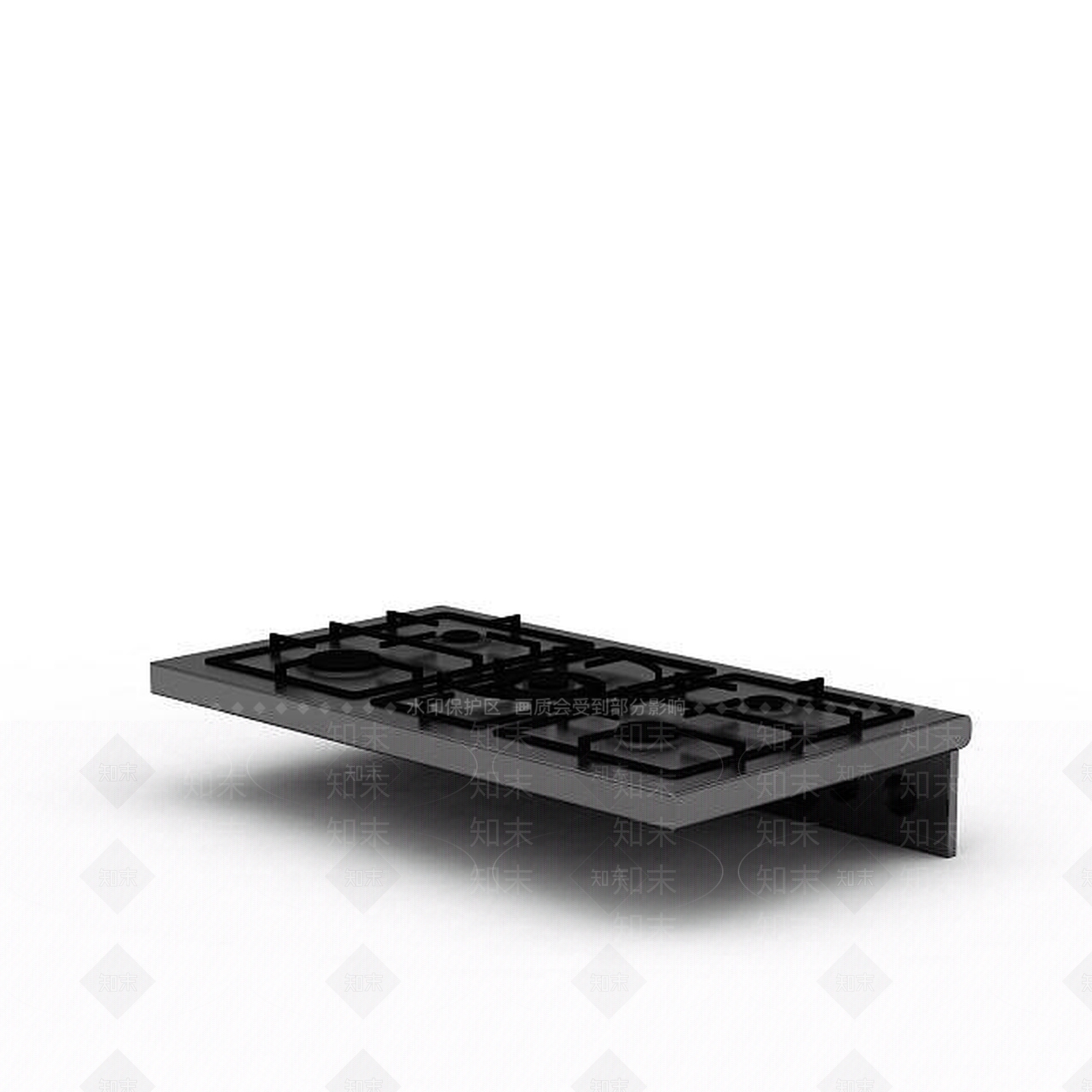 现代多功能燃气灶3D模型下载【ID:1196056948】