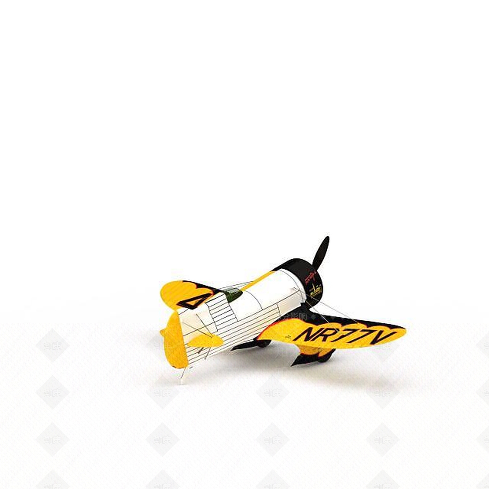 现代玩具飞机3D模型下载【ID:1196057044】
