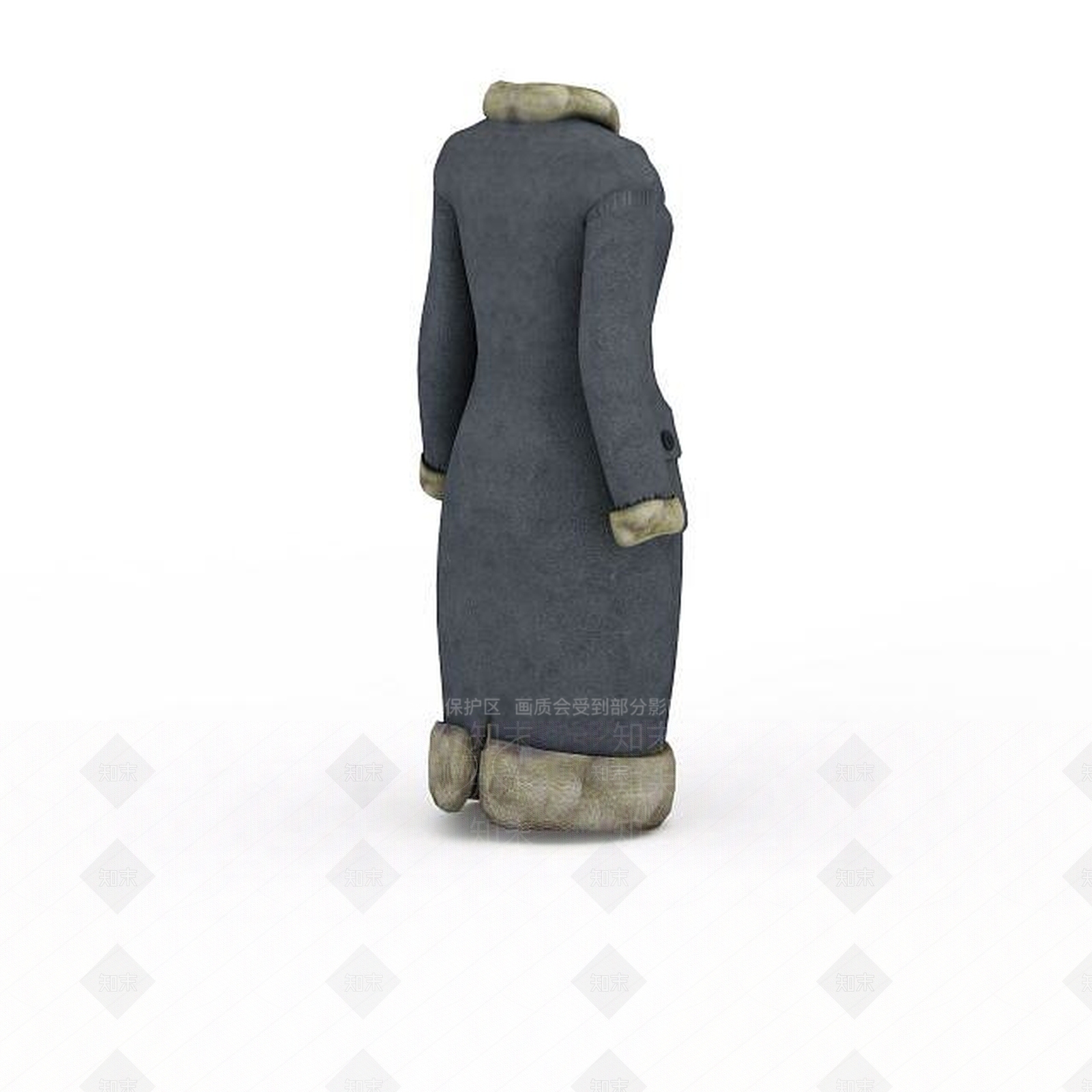 现代女士冬季外套3D模型下载【ID:1196057396】