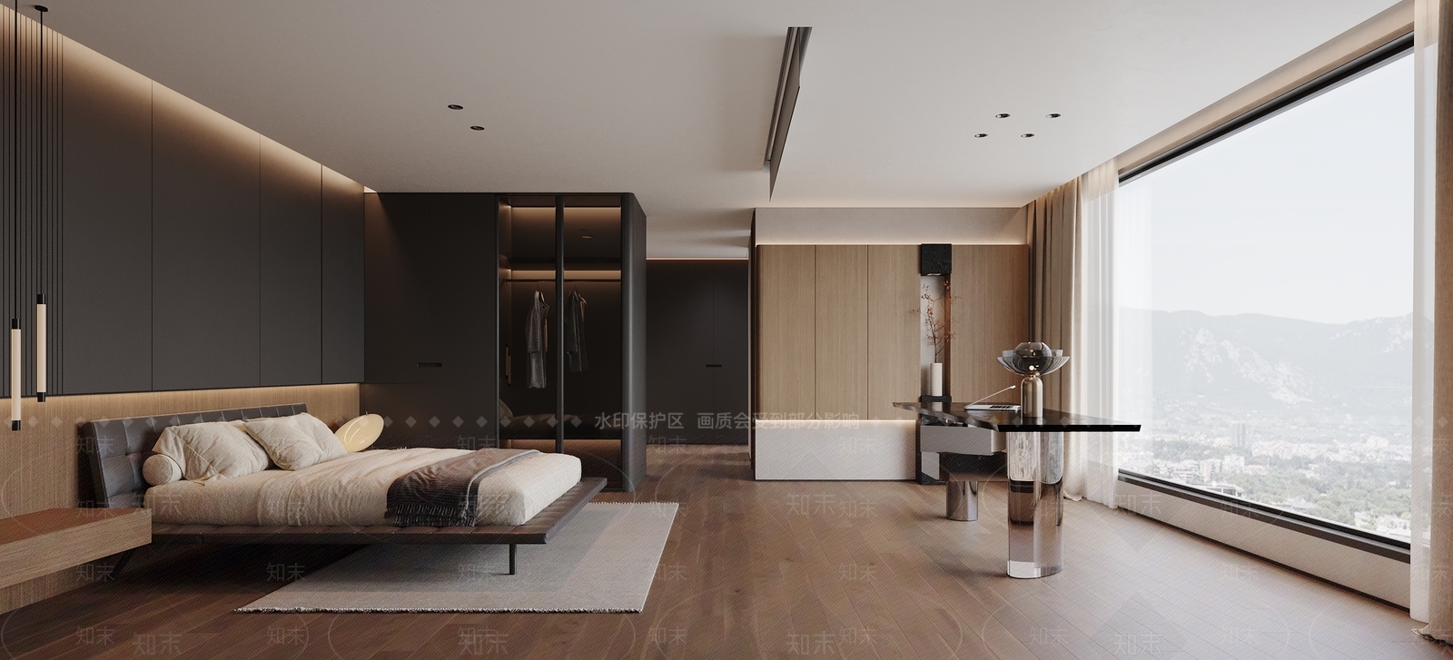 现代衣帽间3D模型下载【ID:1215146345】