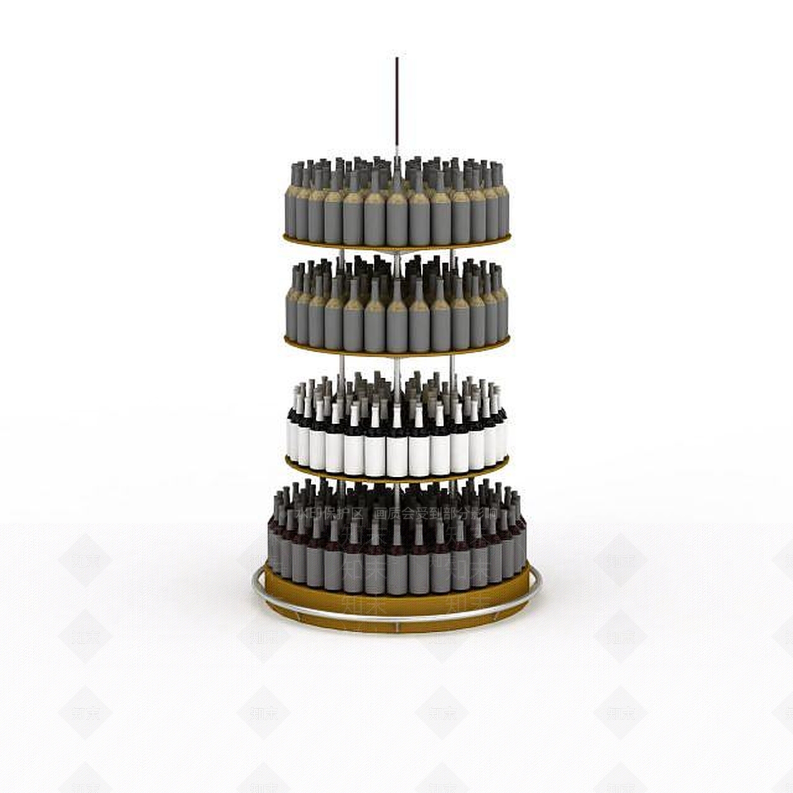 现代超市展示台3D模型下载【ID:1196058529】