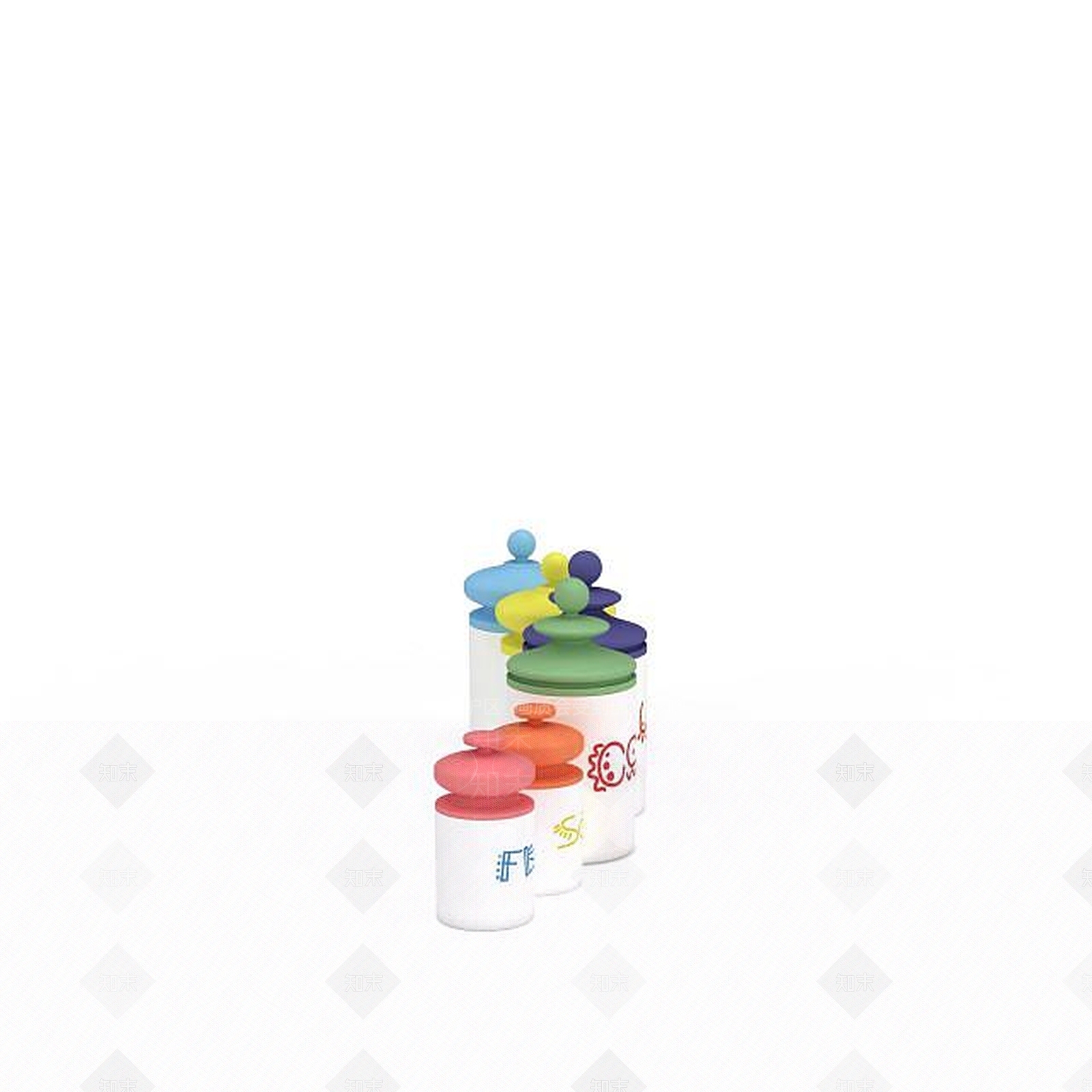 现代材料瓶子3D模型下载【ID:1196058689】