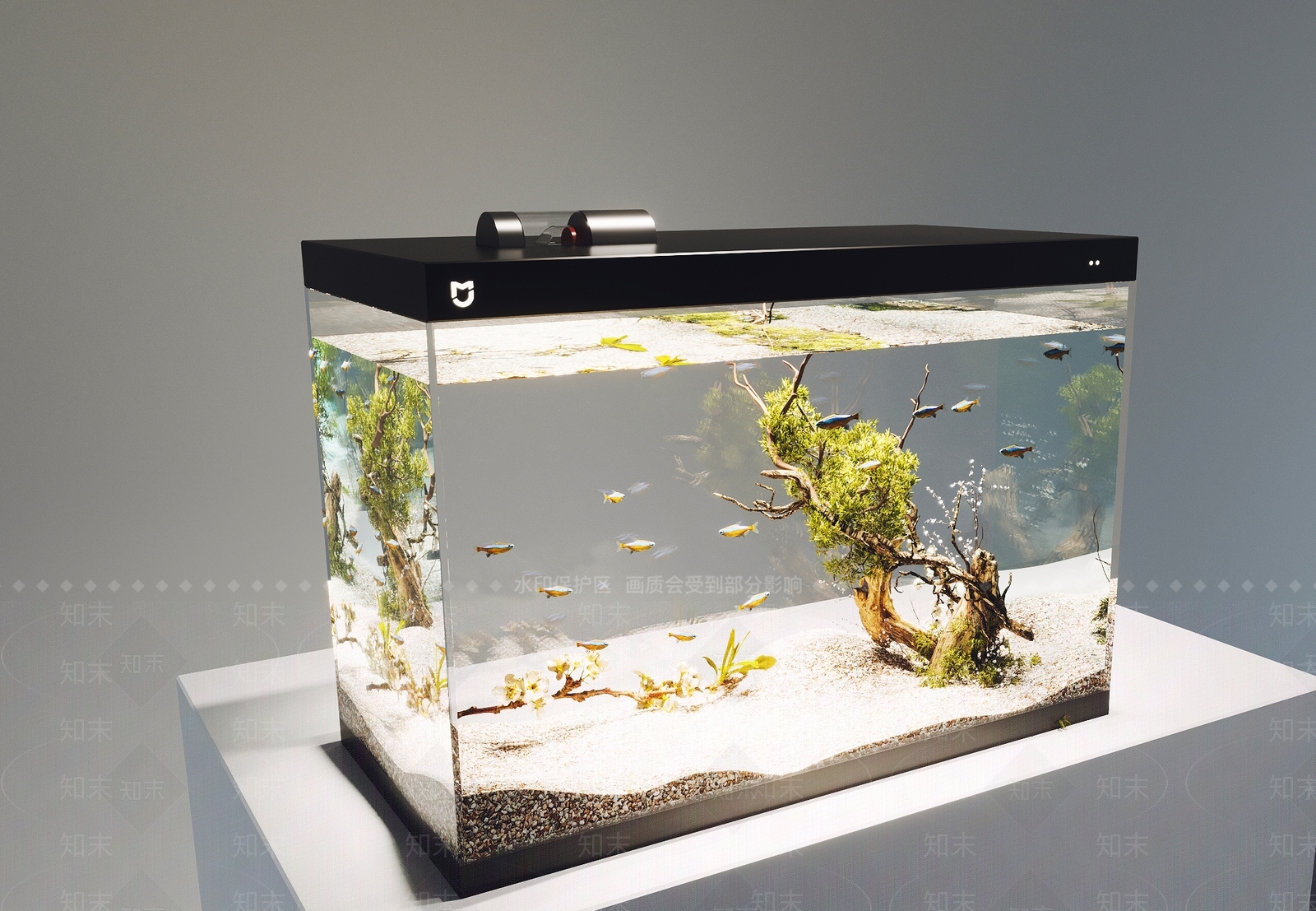 现代鱼缸3D模型下载【ID:1196059199】