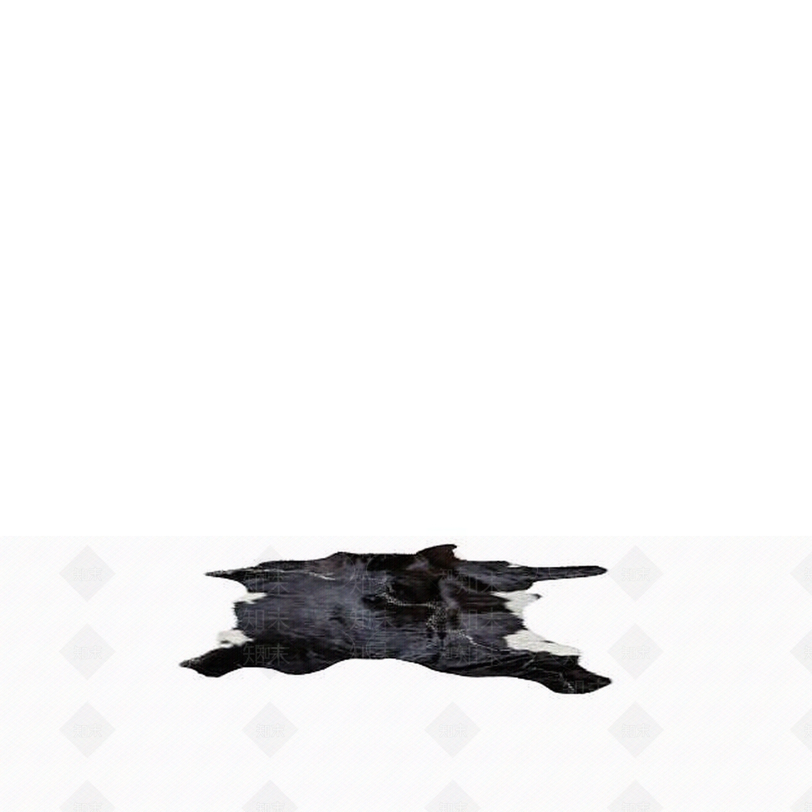 现代熊皮地毯3D模型下载【ID:1196059205】