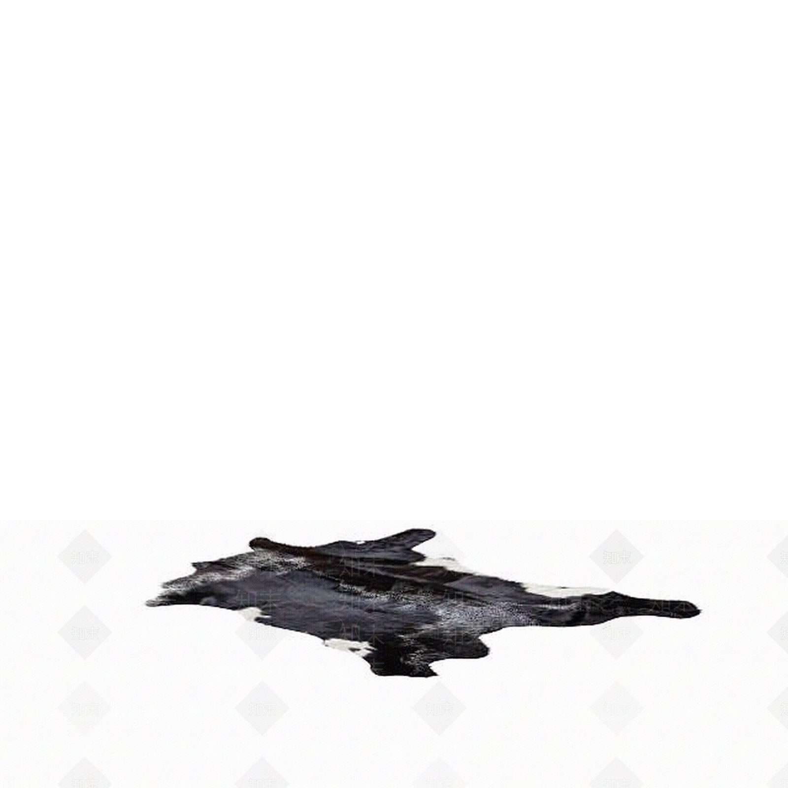 现代熊皮地毯3D模型下载【ID:1196059205】