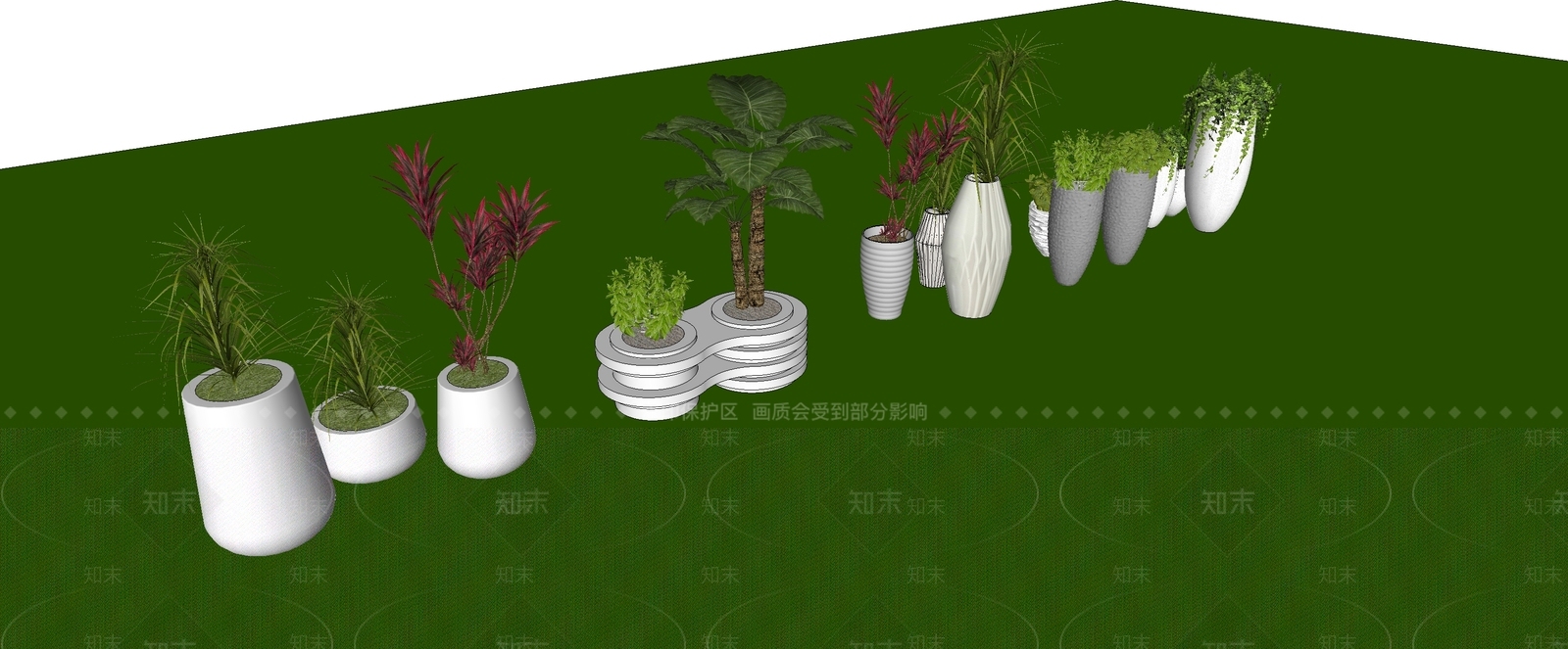 盆栽SU模型下载【ID:1196059983】