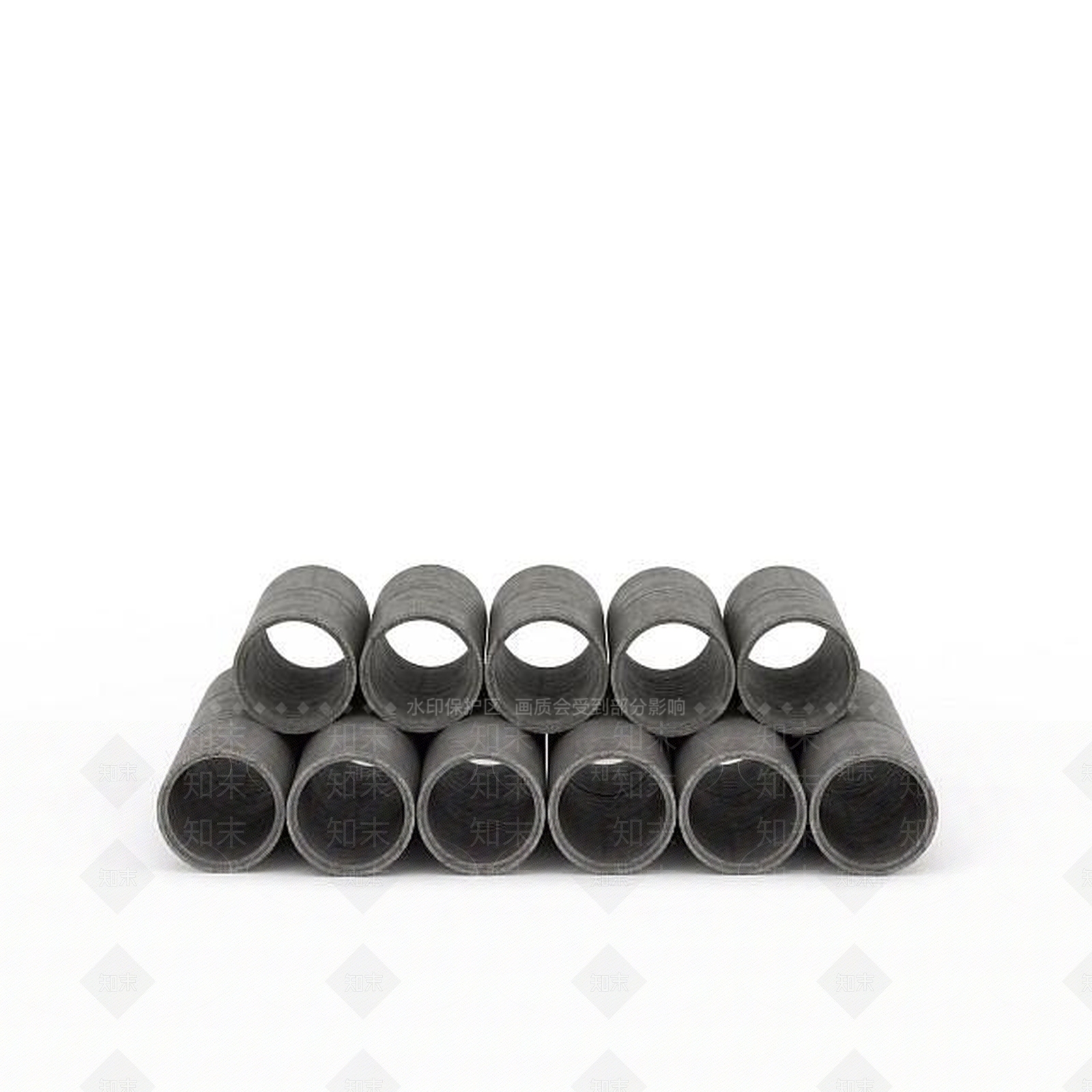 现代建筑水泥管3D模型下载【ID:1196059897】