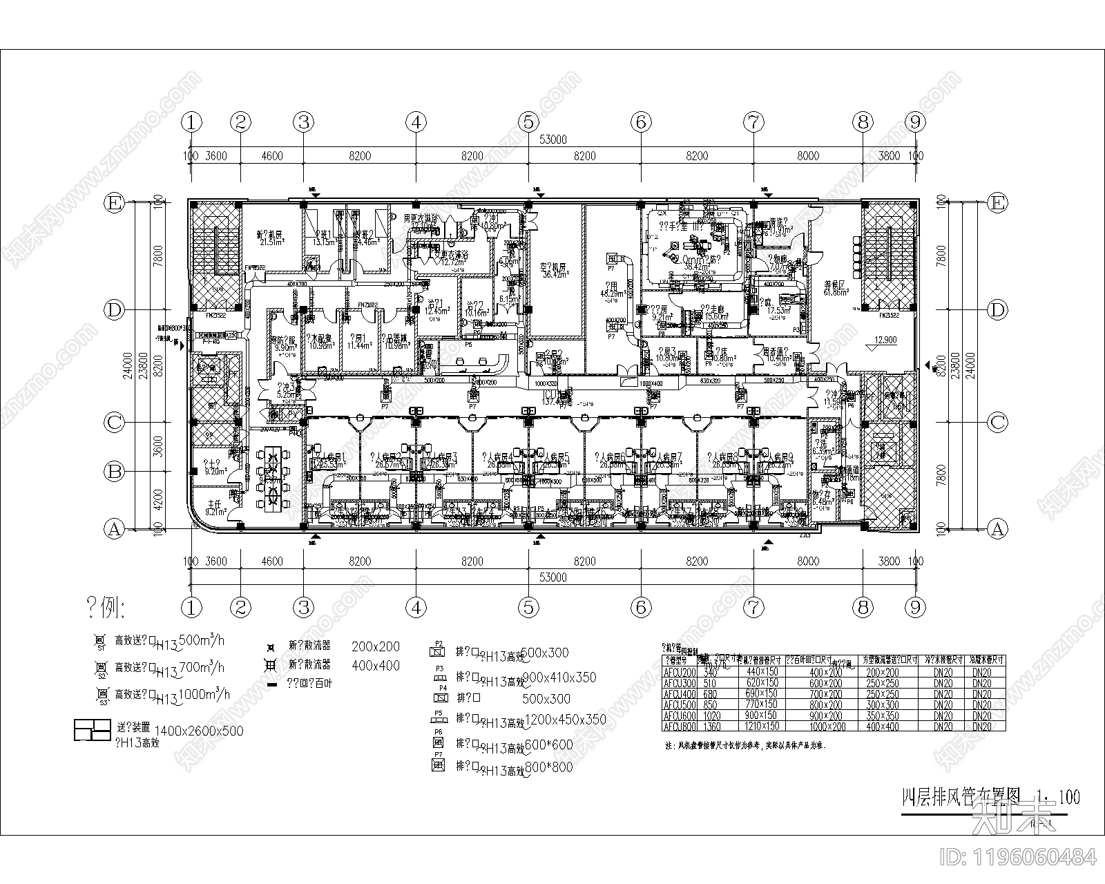 现代医院cad施工图下载【ID:1196060484】